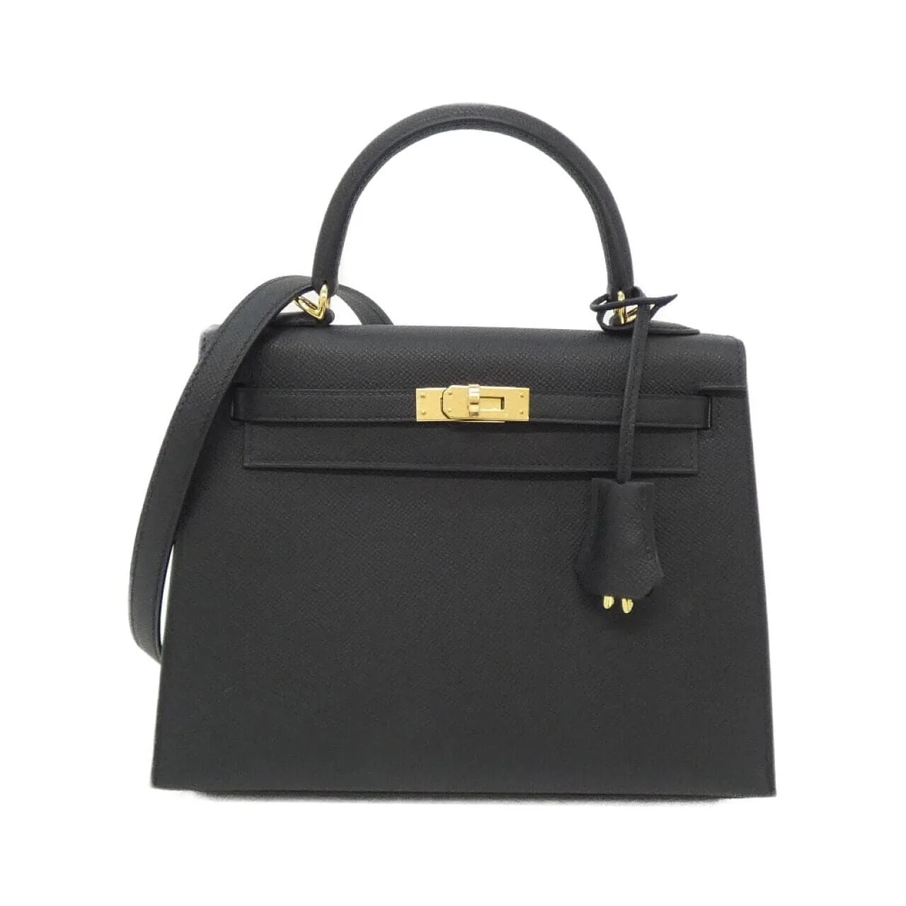HERMES Kelly 038416CC Handbag Epsom Black