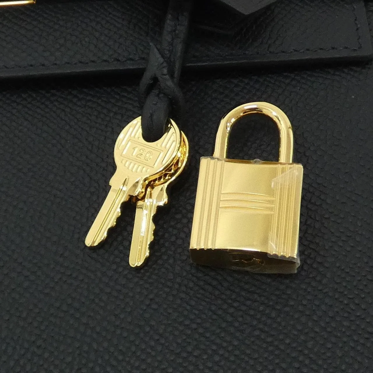 HERMES Kelly 038416CC Handbag Epsom 黑色 Epsom 皮 未使用品 - 縮圖 4