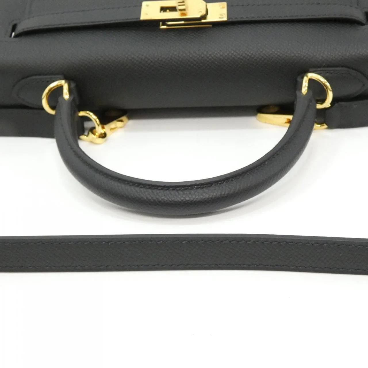 HERMES Kelly 038416CC Handbag Epsom 黑色 Epsom 皮 未使用品 - 縮圖 5