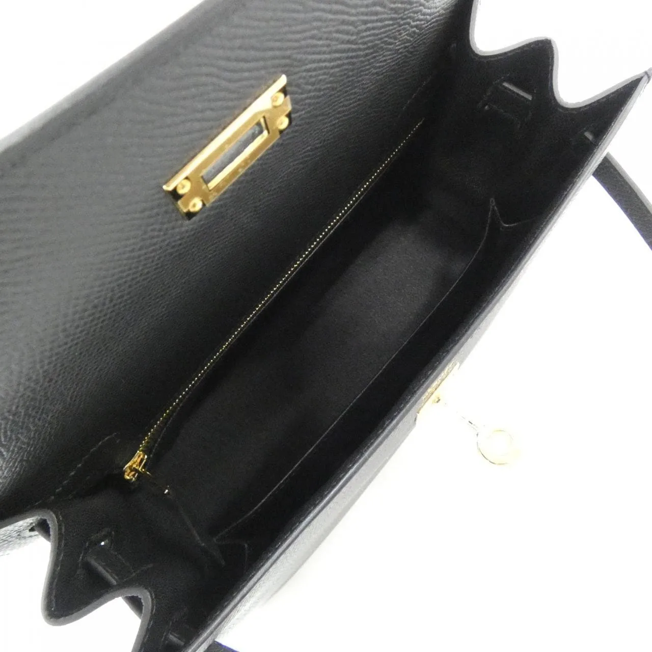 HERMES Kelly 038416CC Handbag Epsom 黑色 Epsom 皮 未使用品 - 縮圖 6