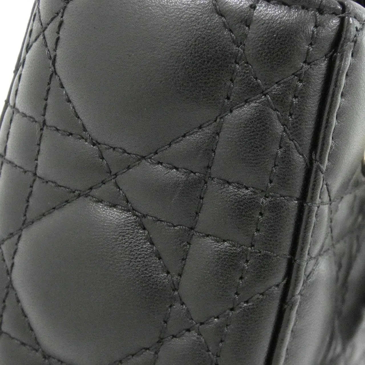 DIOR Lady Dior M0538OCAL Handbag Lambskin 黑色 羊皮 中古品A - 縮圖 5