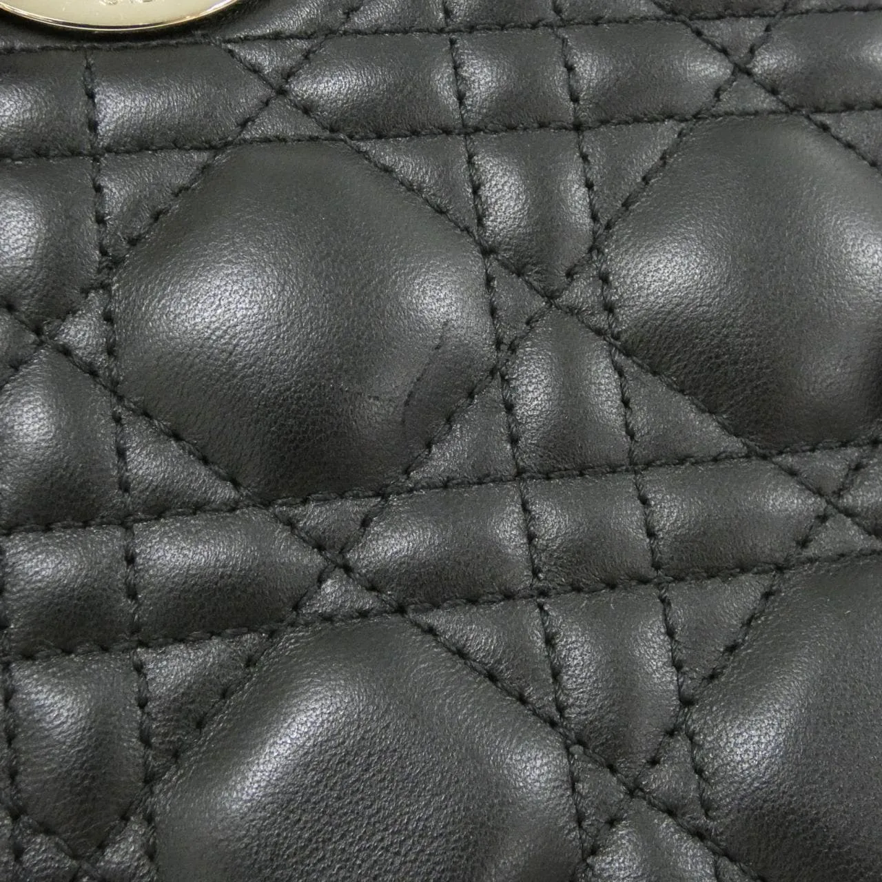 DIOR Lady Dior M0538OCAL Handbag Lambskin 黑色 羊皮 中古品A - 縮圖 7