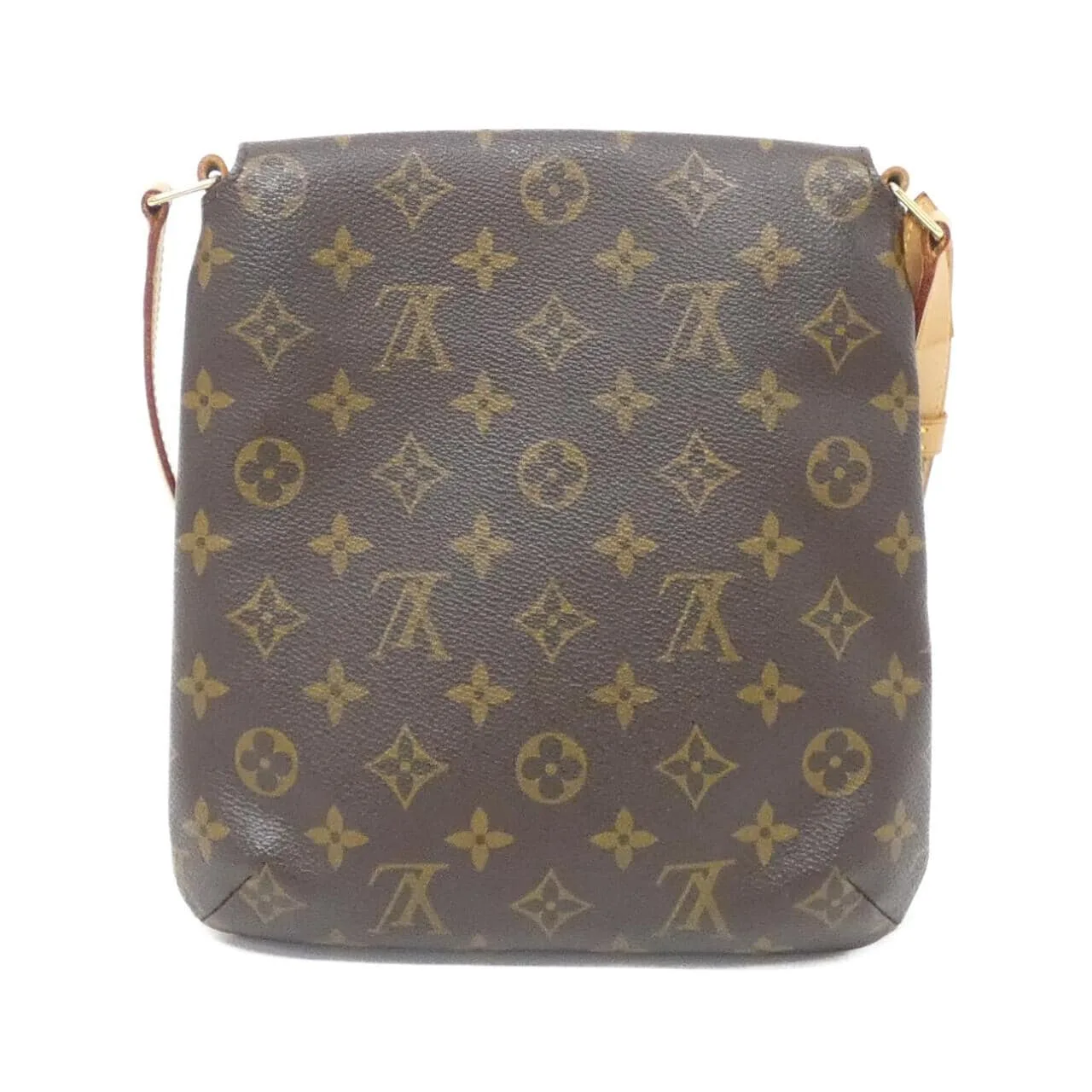 LOUIS VUITTON Musette M51258 Shoulder Monogram 黑色 Monogram 中古品A - 縮圖 2