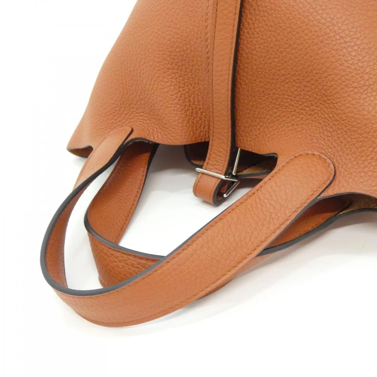 HERMES Picotin 056289CK Handbag Clemence 黑色 Clemence 皮 中古品A - 縮圖 8