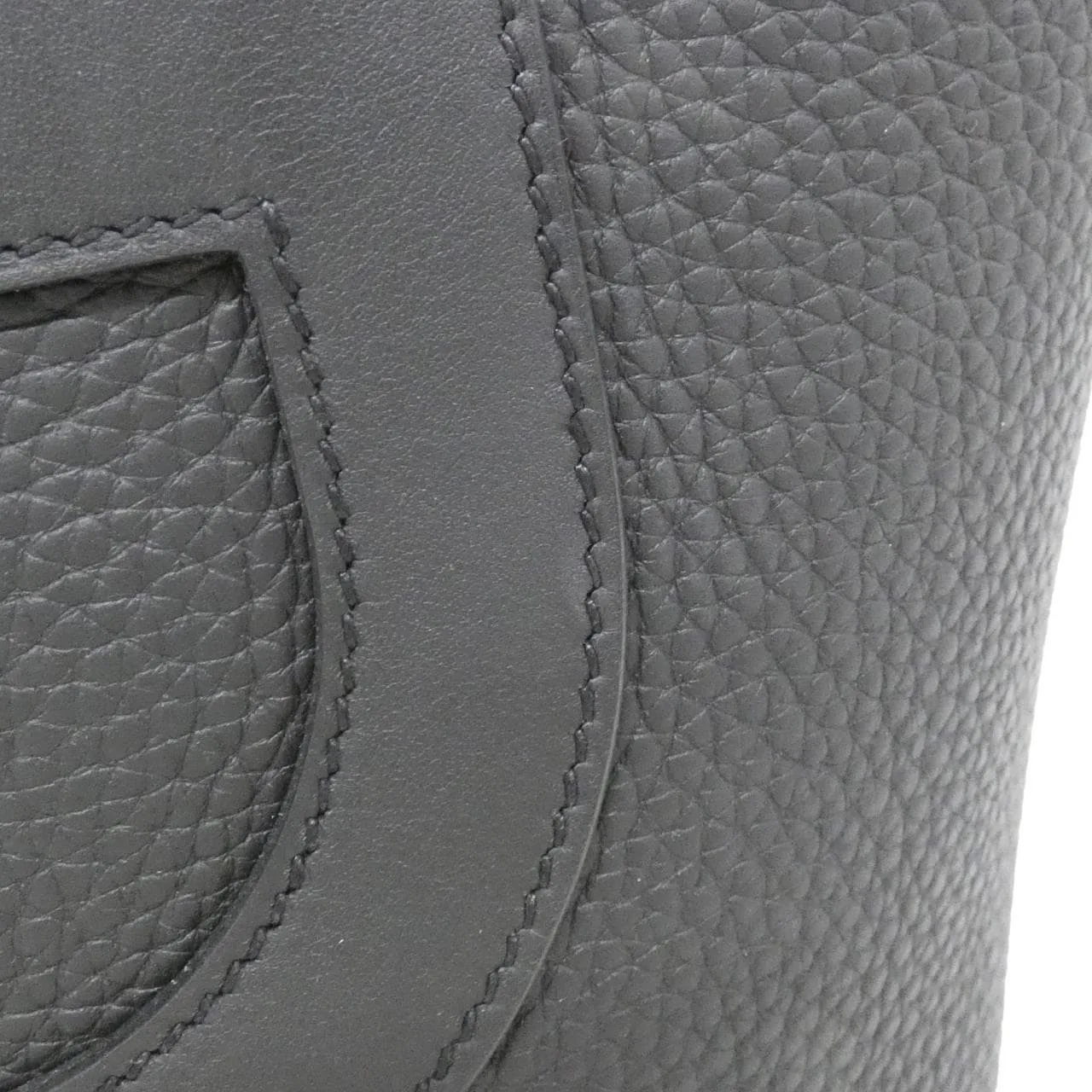 HERMES 084274CC Handbag Clemence 黑色 Clemence 皮 中古品A - 縮圖 4