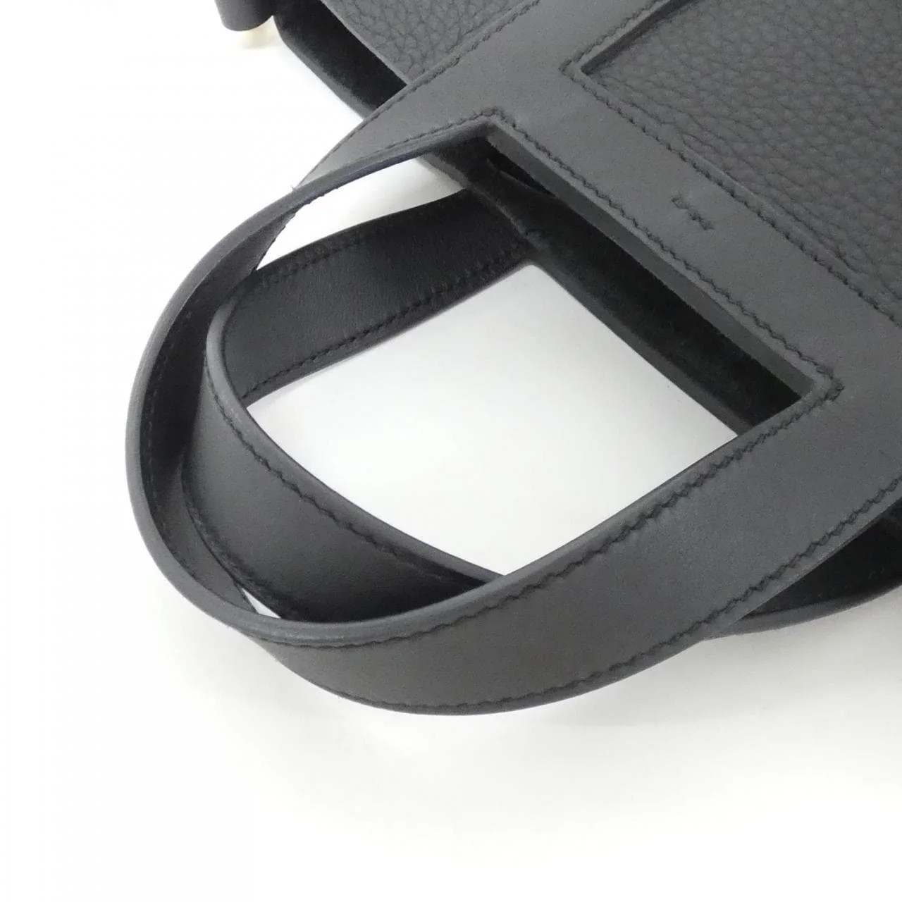 HERMES 084274CC Handbag Clemence 黑色 Clemence 皮 中古品A - 縮圖 6