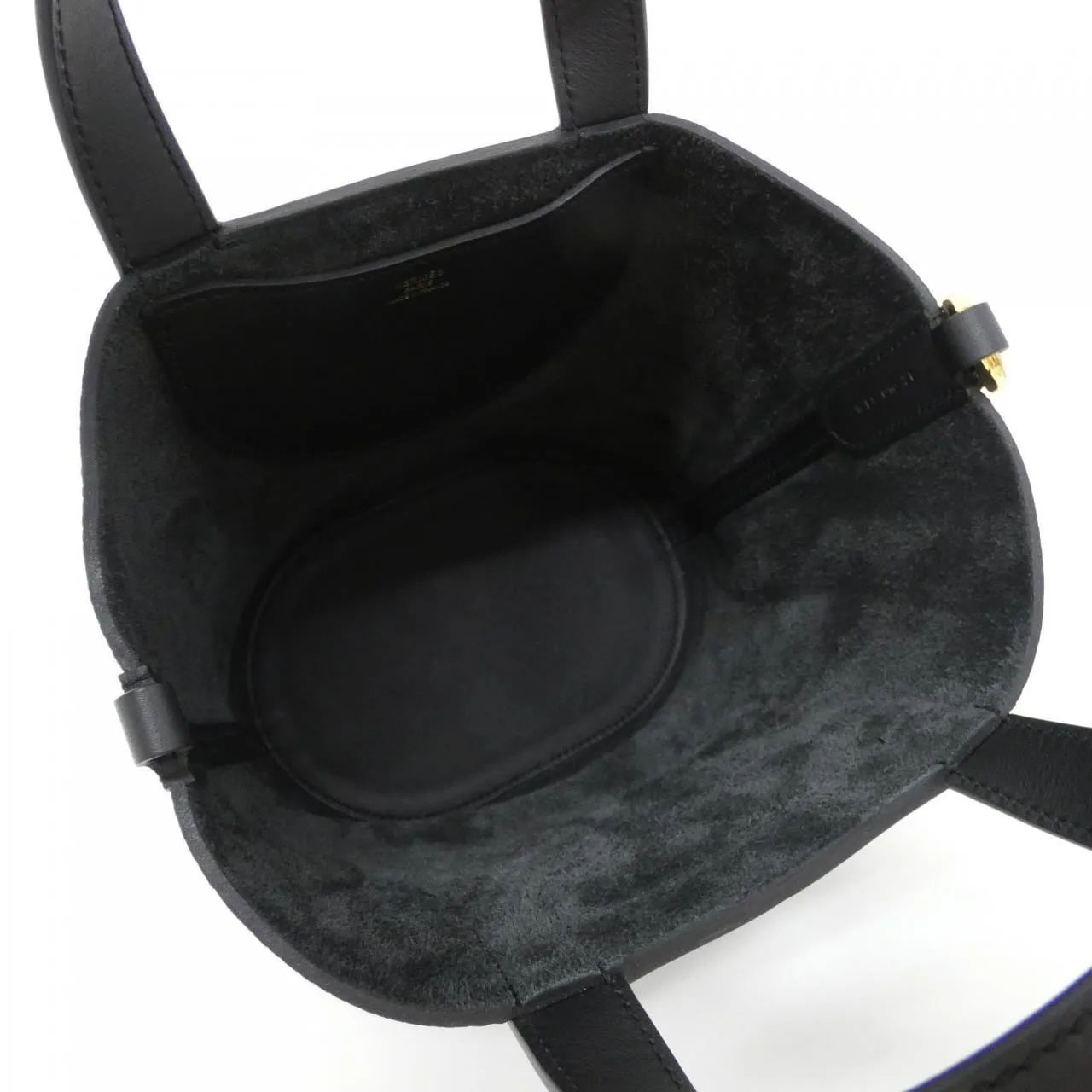 HERMES 084274CC Handbag Clemence 黑色 Clemence 皮 中古品A - 縮圖 7