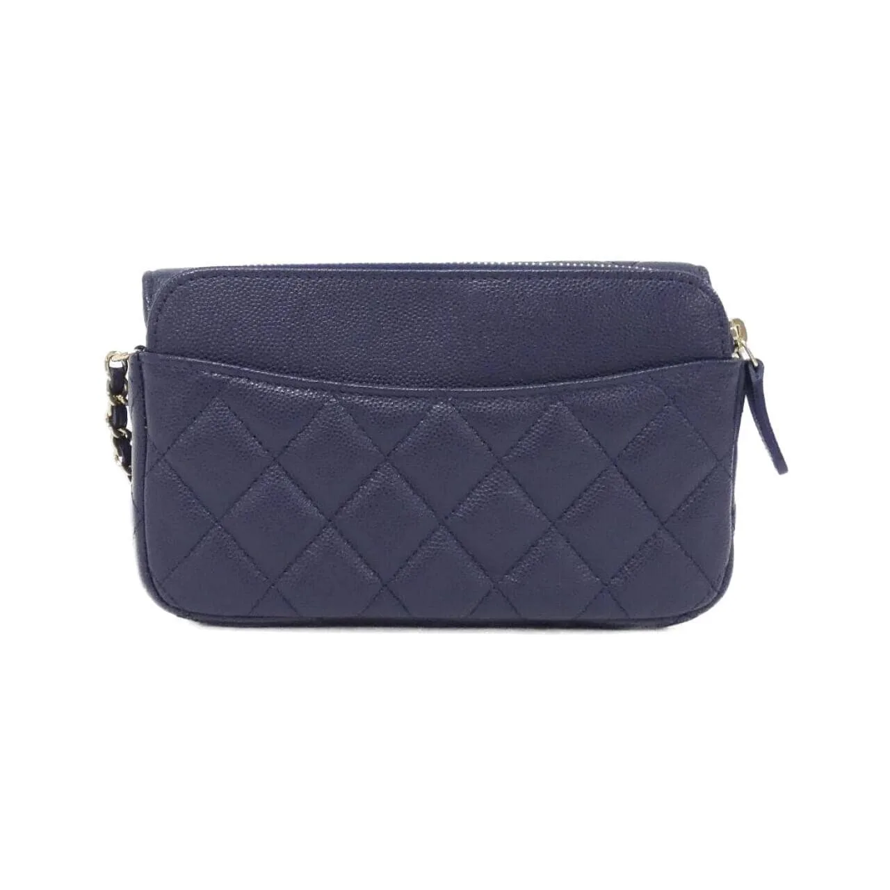 CHANEL Timeless Classic AP2096 Wallet Grained Calfskin Navy Grained Calfskin Rank A - Thumbnail 2