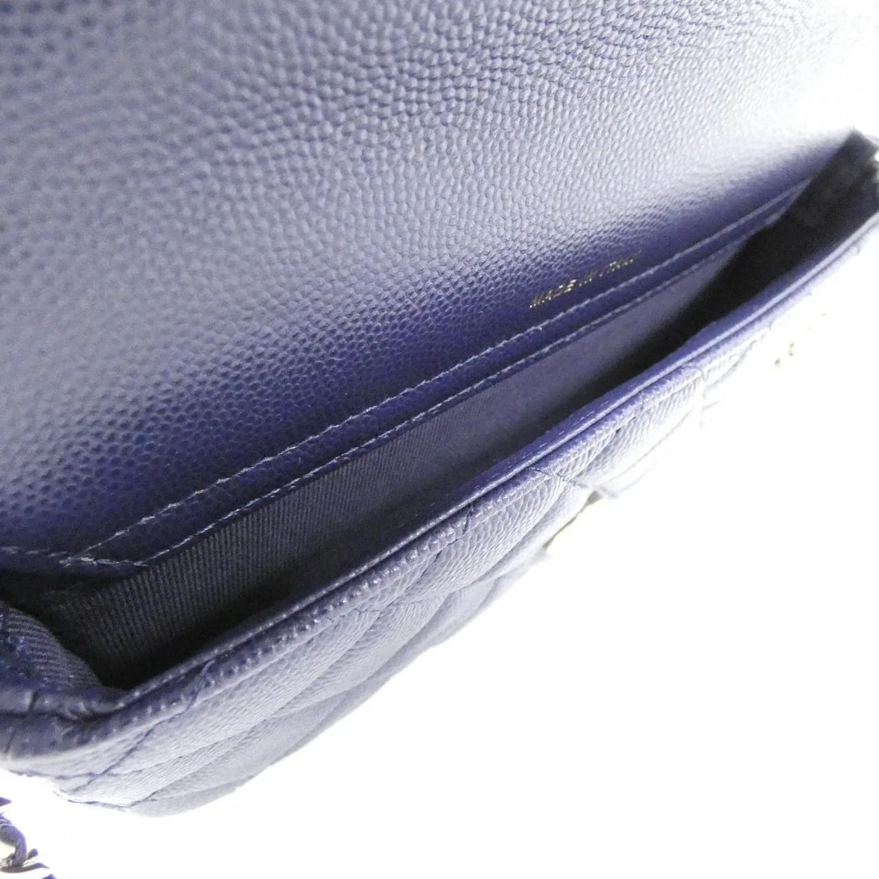 CHANEL Timeless Classic AP2096 Wallet Grained Calfskin Navy Grained Calfskin Rank A - Thumbnail 6