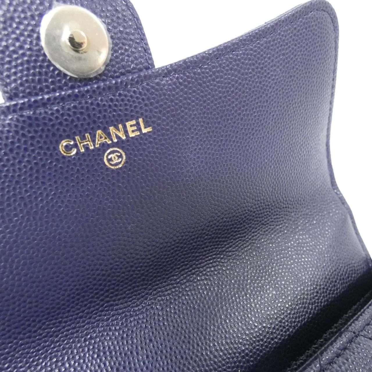 CHANEL Timeless Classic AP2096 Wallet Grained Calfskin Navy Grained Calfskin Rank A - Thumbnail 7