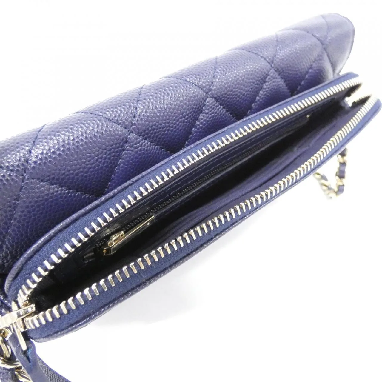 CHANEL Timeless Classic AP2096 Wallet Grained Calfskin Navy Grained Calfskin Rank A - Thumbnail 8