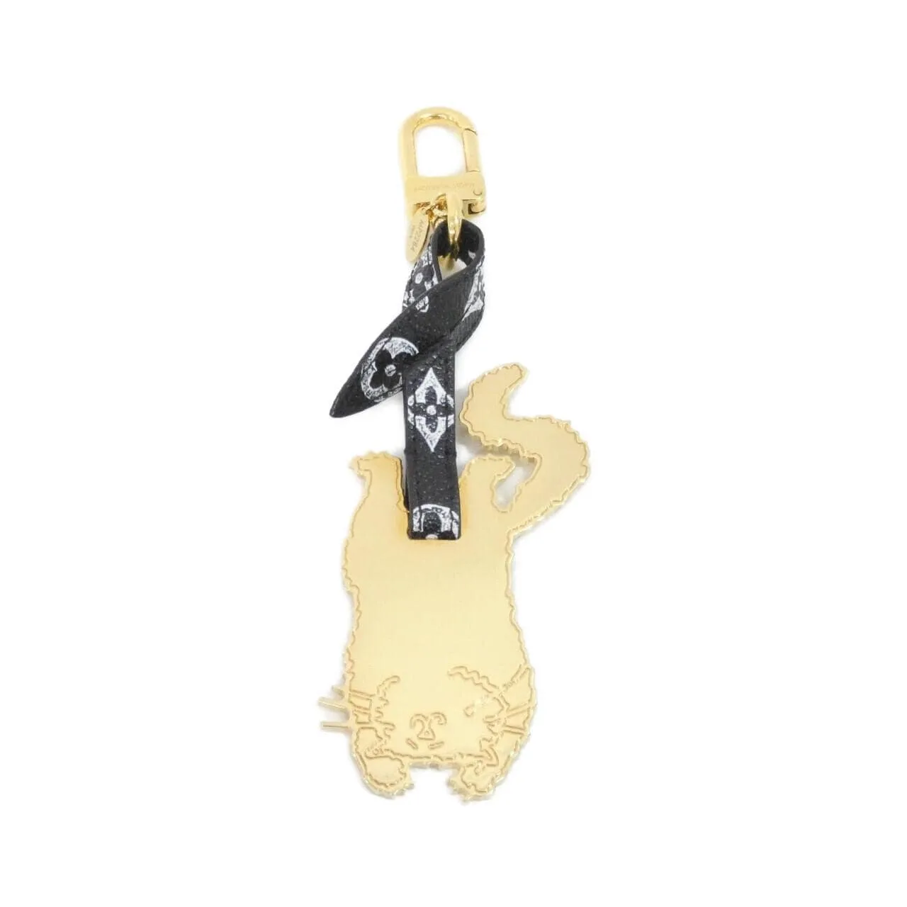 LOUIS VUITTON MP2284 Key Case Lambskin Black
