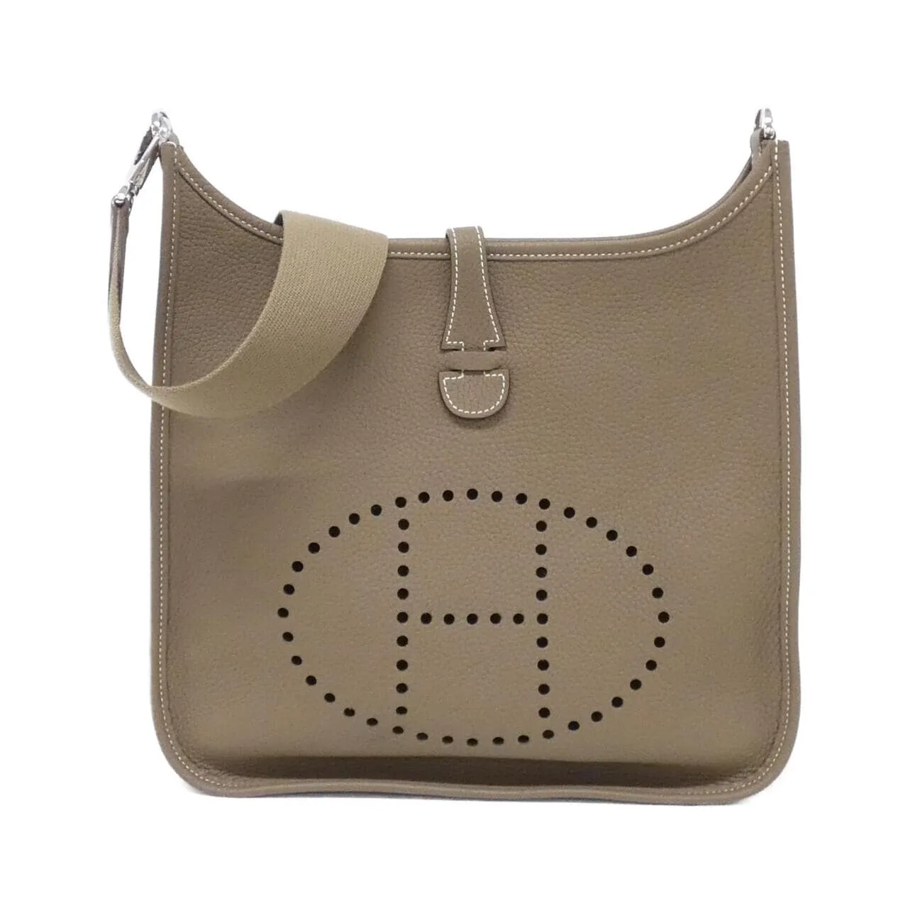 HERMES Evelyne 056277CK Shoulder Clemence Etoupe