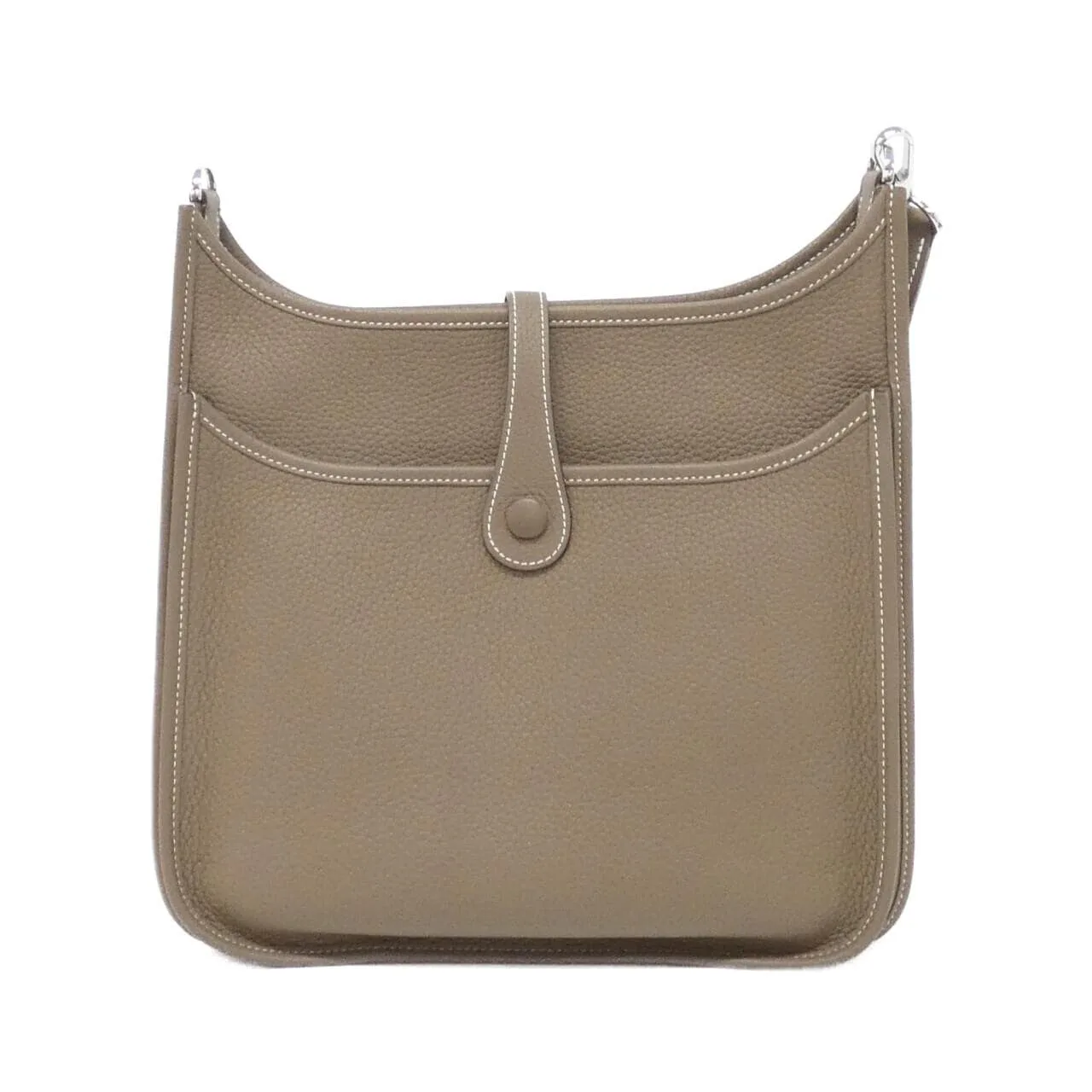 HERMES Evelyne 056277CK Shoulder Clemence Etoupe Clemence Leather Rank A - Thumbnail 2