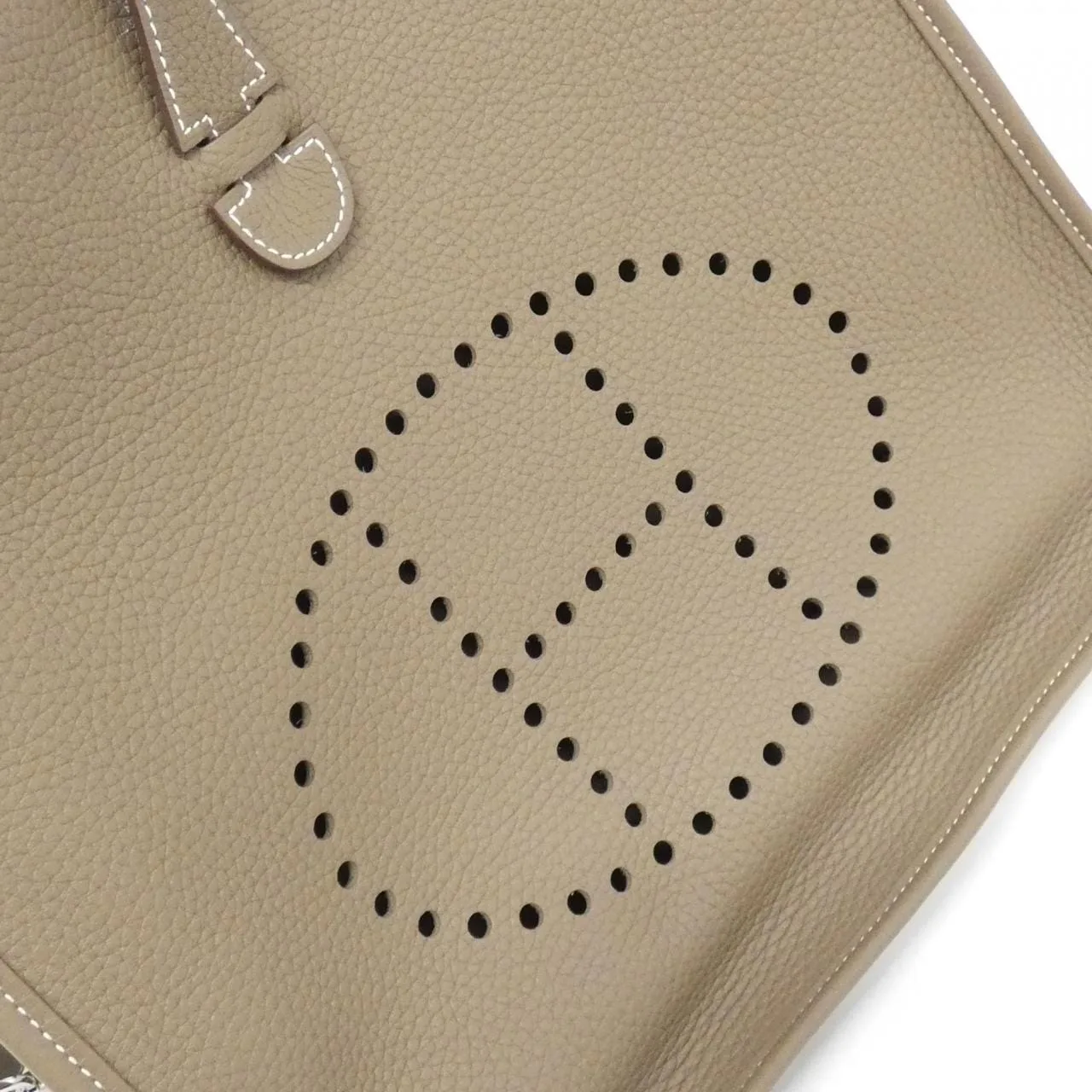 HERMES Evelyne 056277CK Shoulder Clemence Etoupe Clemence Leather Rank A - Thumbnail 4