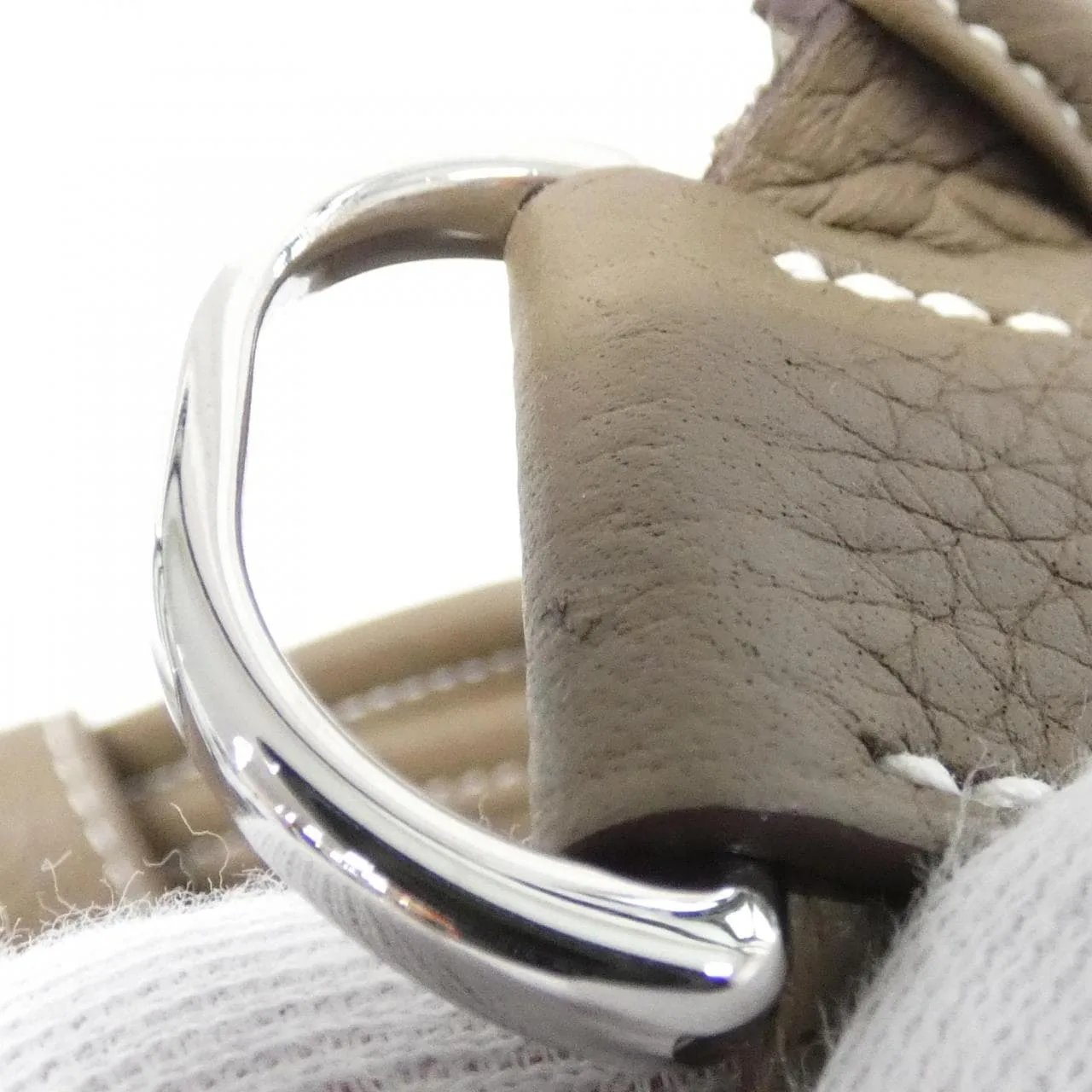 HERMES Evelyne 056277CK Shoulder Clemence Etoupe Clemence Leather Rank A - Thumbnail 5