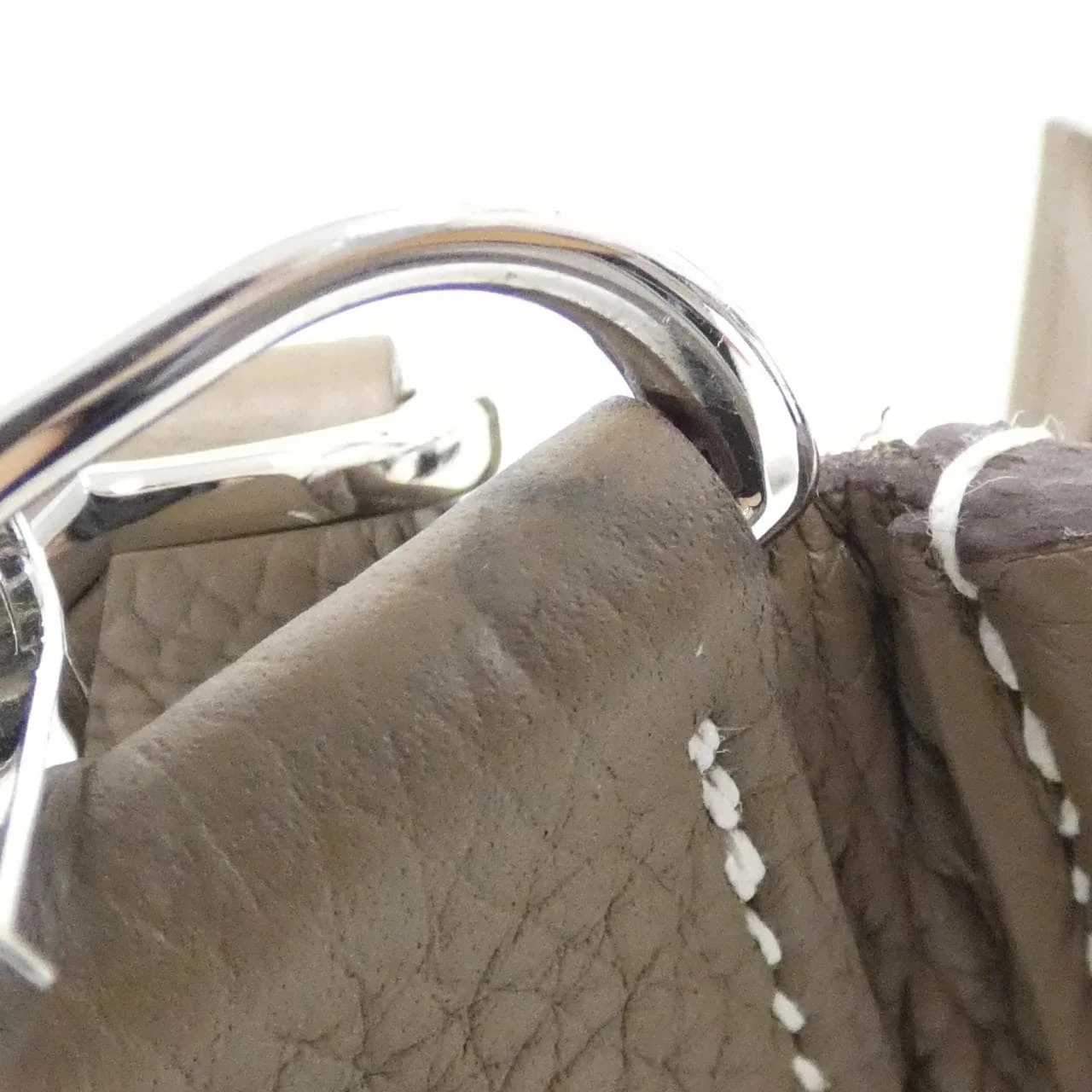 HERMES Evelyne 056277CK Shoulder Clemence Etoupe Clemence Leather Rank A - Thumbnail 7