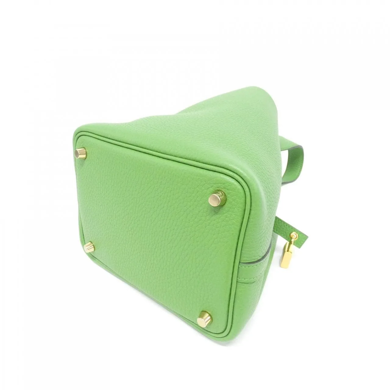 HERMES Picotin 056289CC Handbag Clemence Black Clemence Leather Rank A - Thumbnail 2