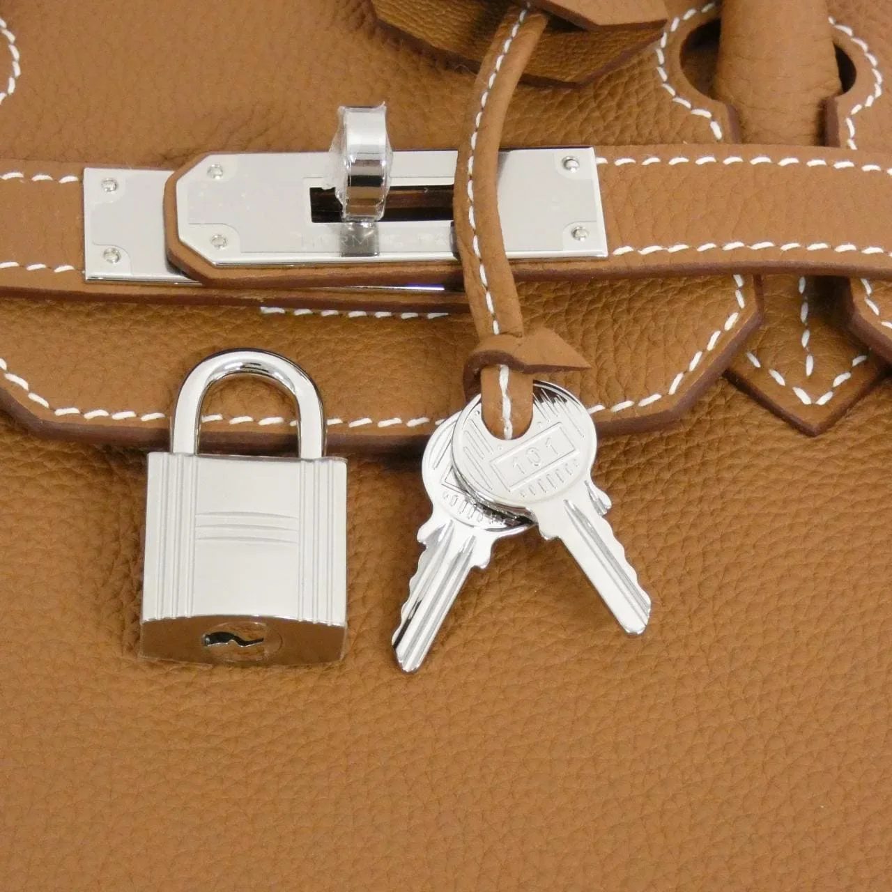 HERMES Birkin 030520CK Handbag Togo Gold Togo Leather Unused - Thumbnail 4