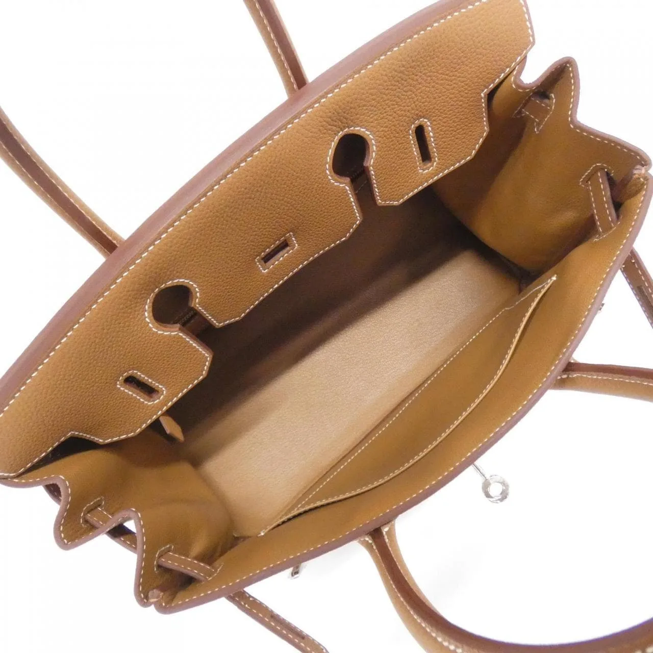 HERMES Birkin 030520CK Handbag Togo Gold Togo Leather Unused - Thumbnail 6