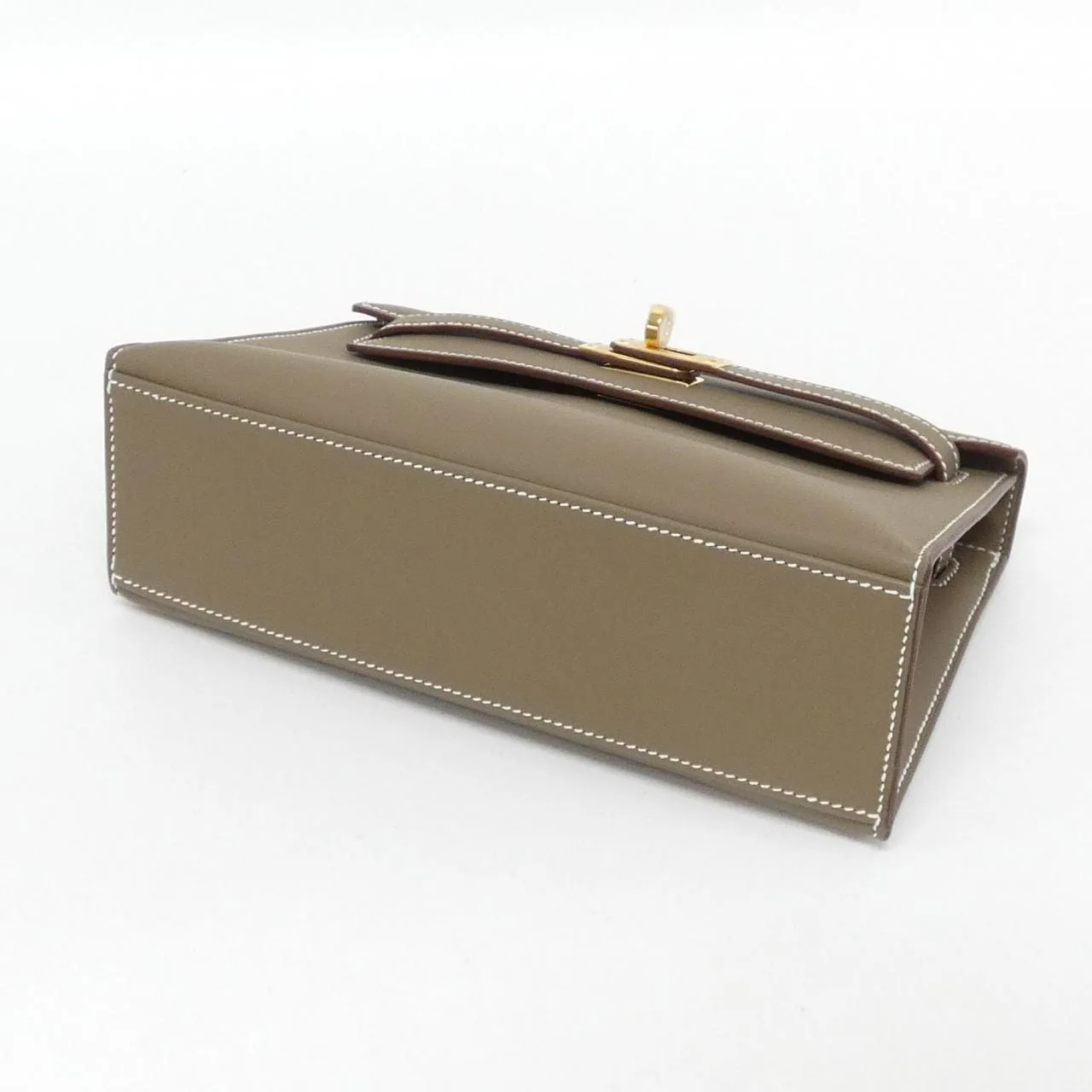 HERMES Kelly 049417CC Handbag Swift Etoupe Swift Leather Unused - Thumbnail 3