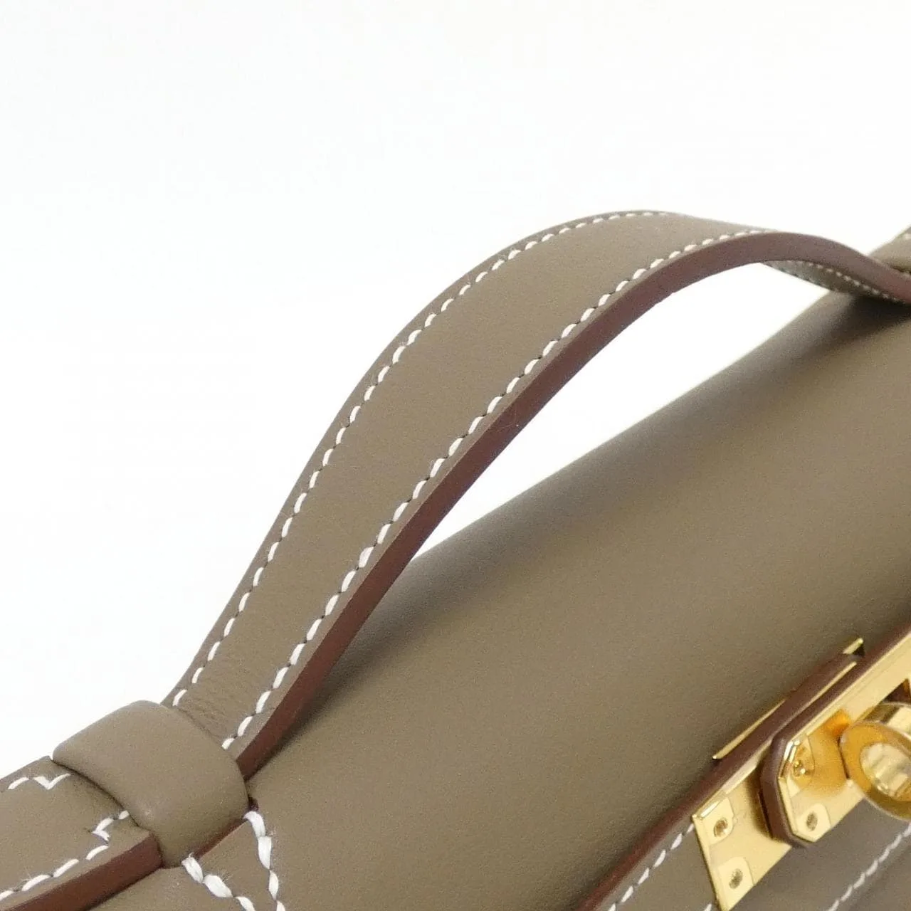 HERMES Kelly 049417CC Handbag Swift Etoupe Swift Leather Unused - Thumbnail 5