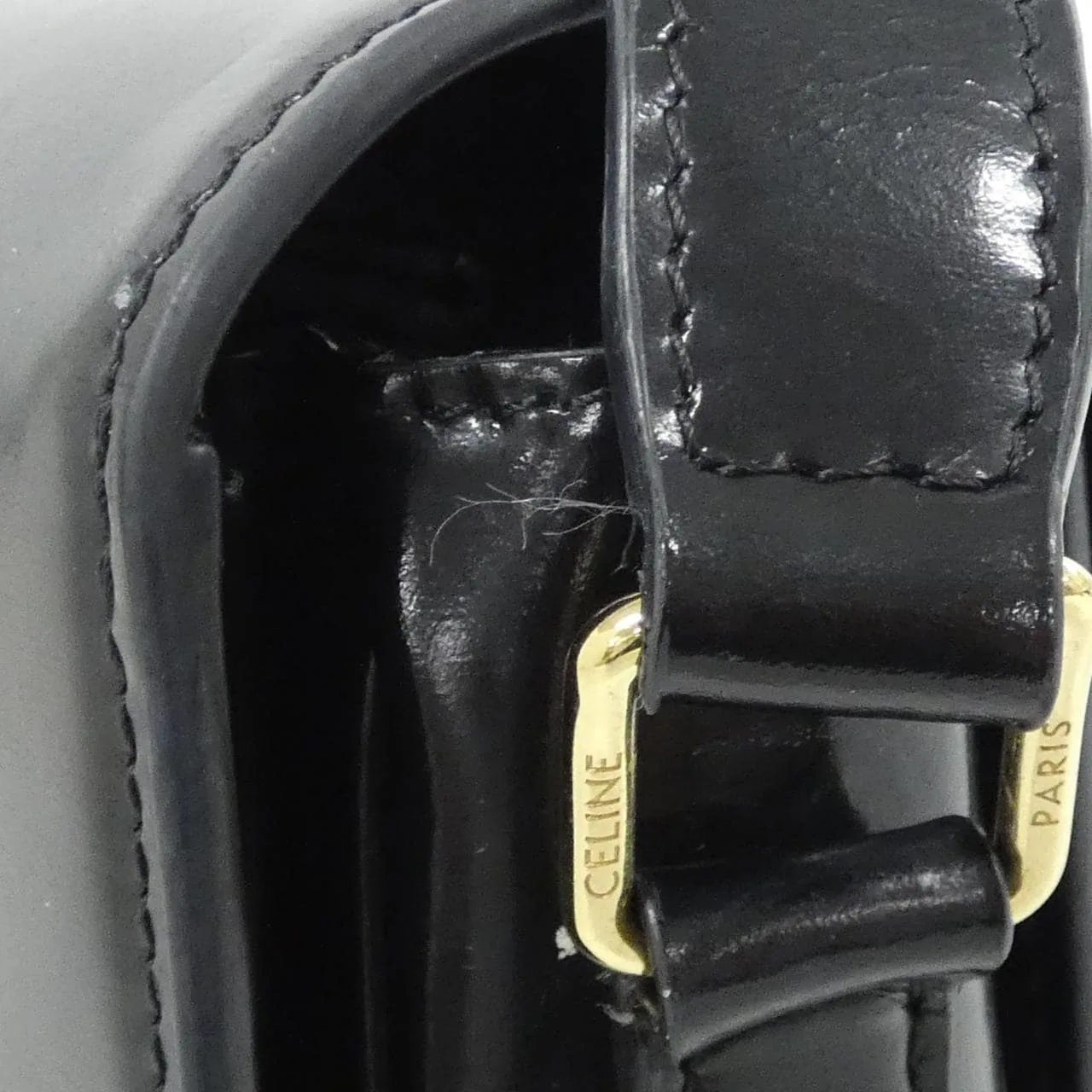 CELINE Triomphe 187363BF4 Shoulder 黑色 中古品B - 縮圖 7
