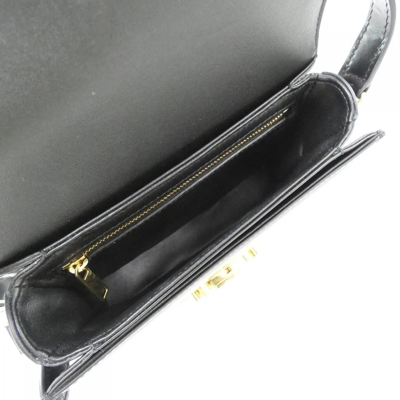 CELINE Cabas 110413BF4 肩背包 黑色 中古品A - 縮圖 5