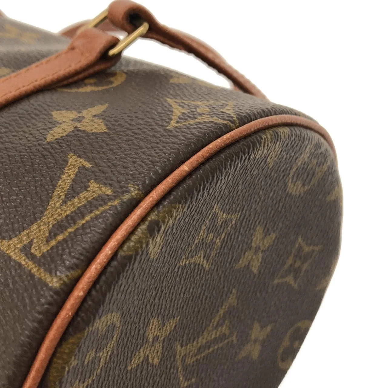 LOUIS VUITTON Papillon M51366 Handbag Monogram 黑色 Monogram 中古品A - 縮圖 3