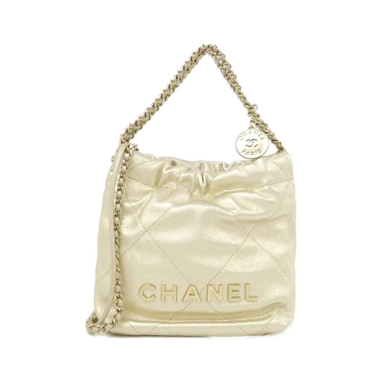 CHANEL Chanel 22 AS3980 Handbag Lambskin Gold