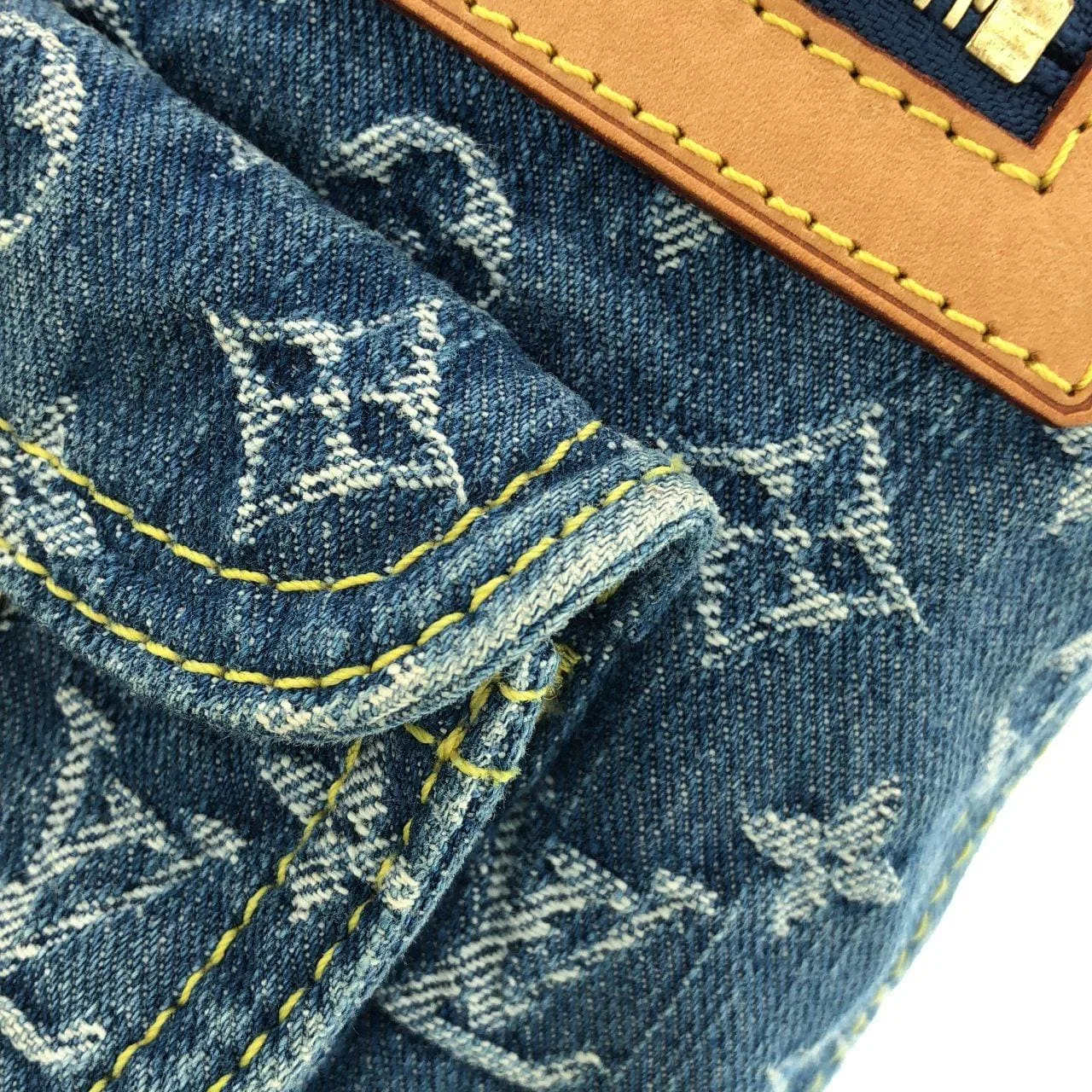 LOUIS VUITTON M95049 肩背包 Monogram 藍色 Monogram 中古品A - 縮圖 5