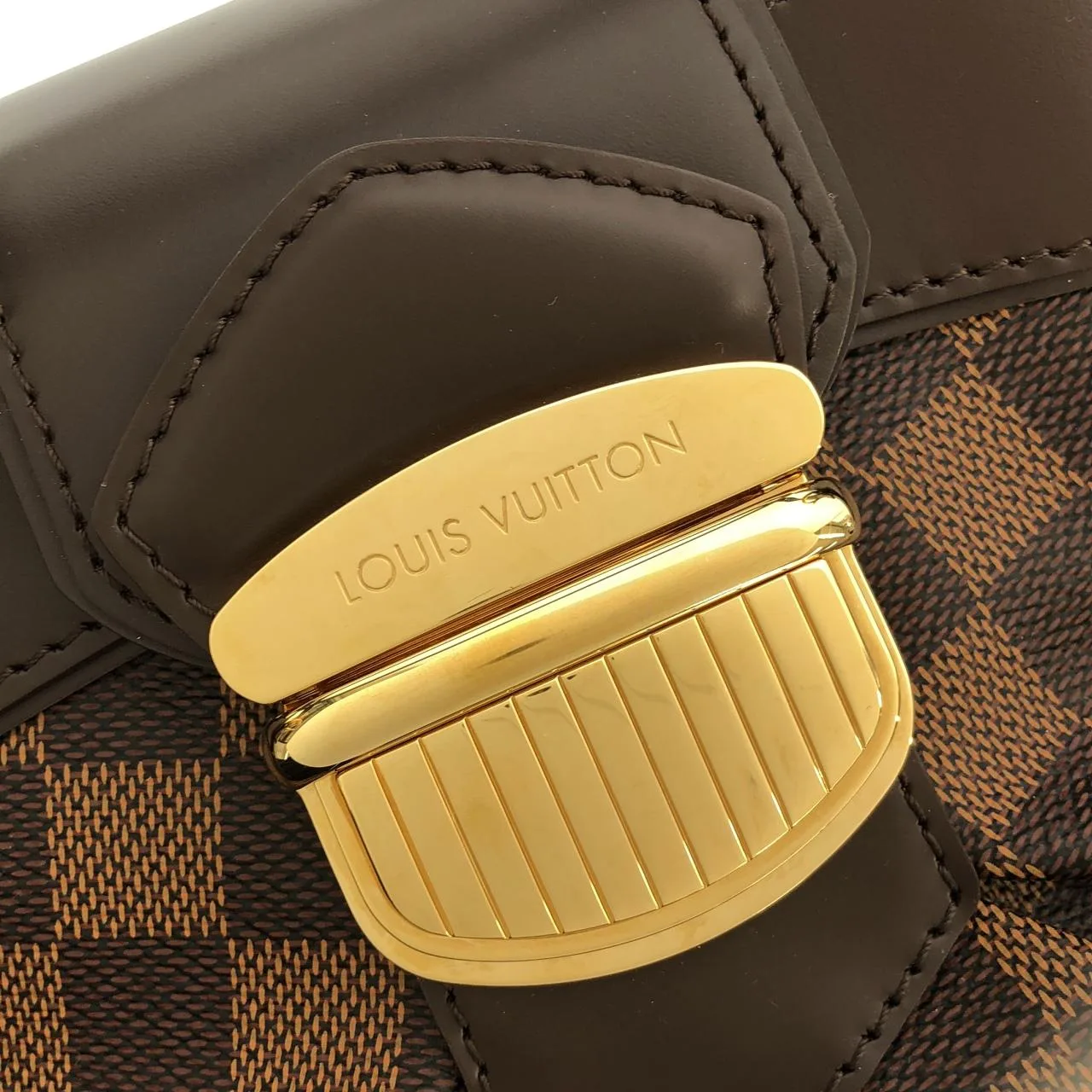 LOUIS VUITTON N41542 手提包 Damier 黑色 Damier 中古品A - 縮圖 5