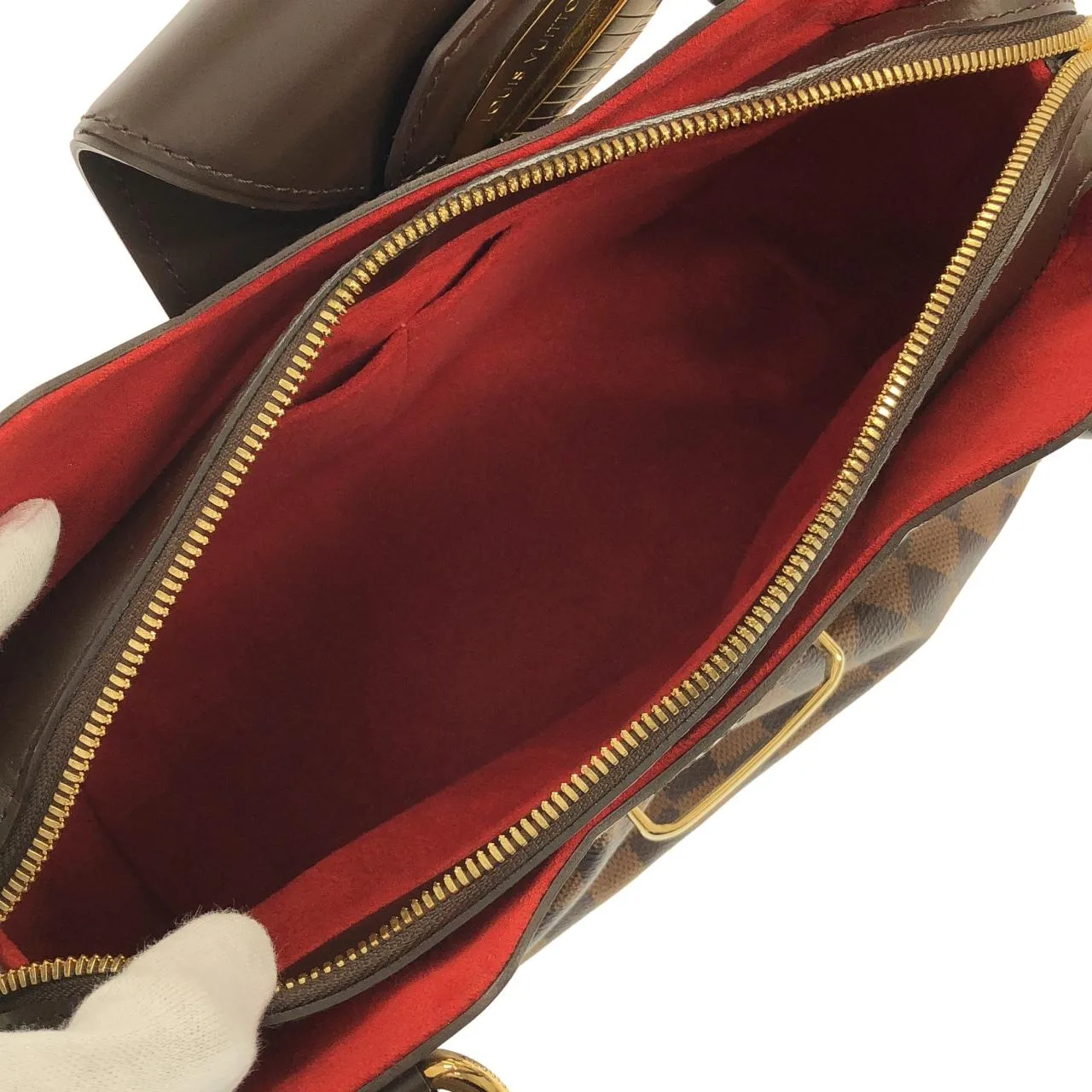 LOUIS VUITTON N41542 手提包 Damier 黑色 Damier 中古品A - 縮圖 8