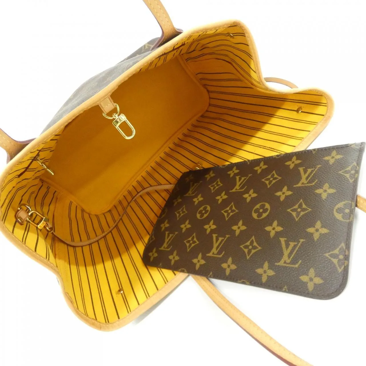 LOUIS VUITTON Neverfull M40997 托特包 Monogram 黑色 Monogram 中古品A - 縮圖 9