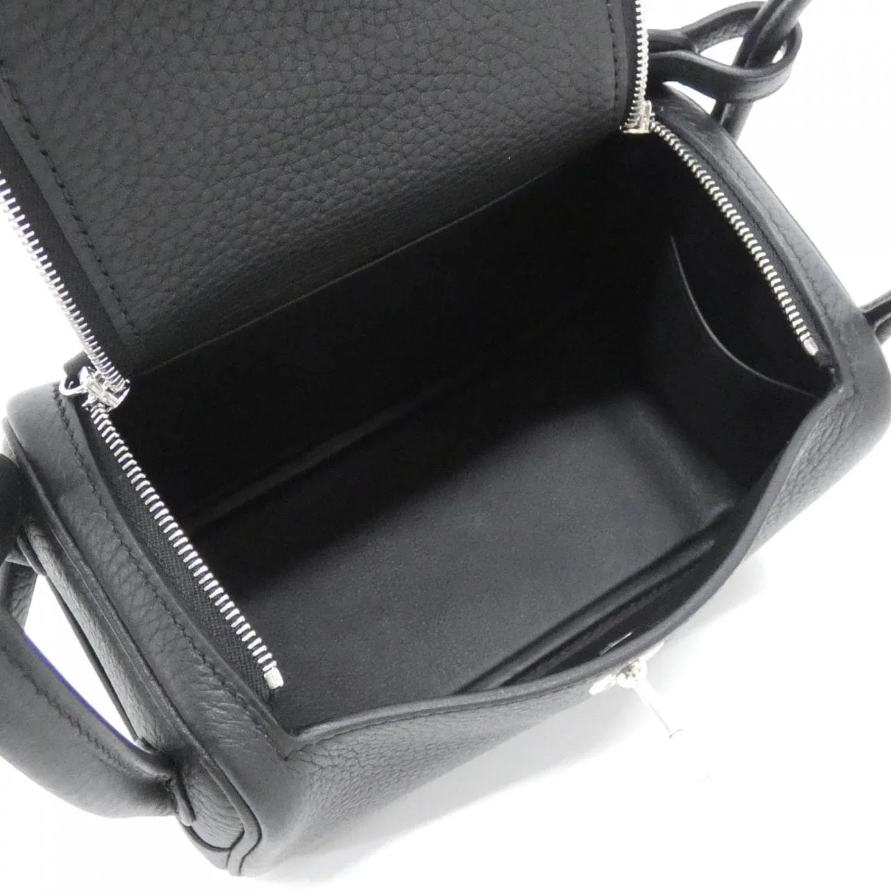 HERMES Lindy 085956CK Shoulder Clemence Black Clemence Leather Unused - Thumbnail 5