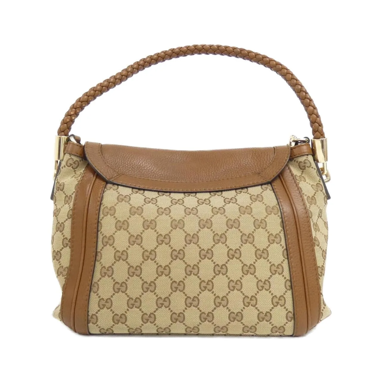 GUCCI 282301 FWCGG 肩背包 帆布 黑色 帆布 中古品A - 縮圖 2