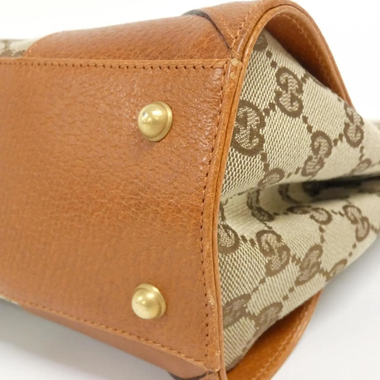 GUCCI 120897 手提包 帆布 黑色 帆布 中古品A - 縮圖 2