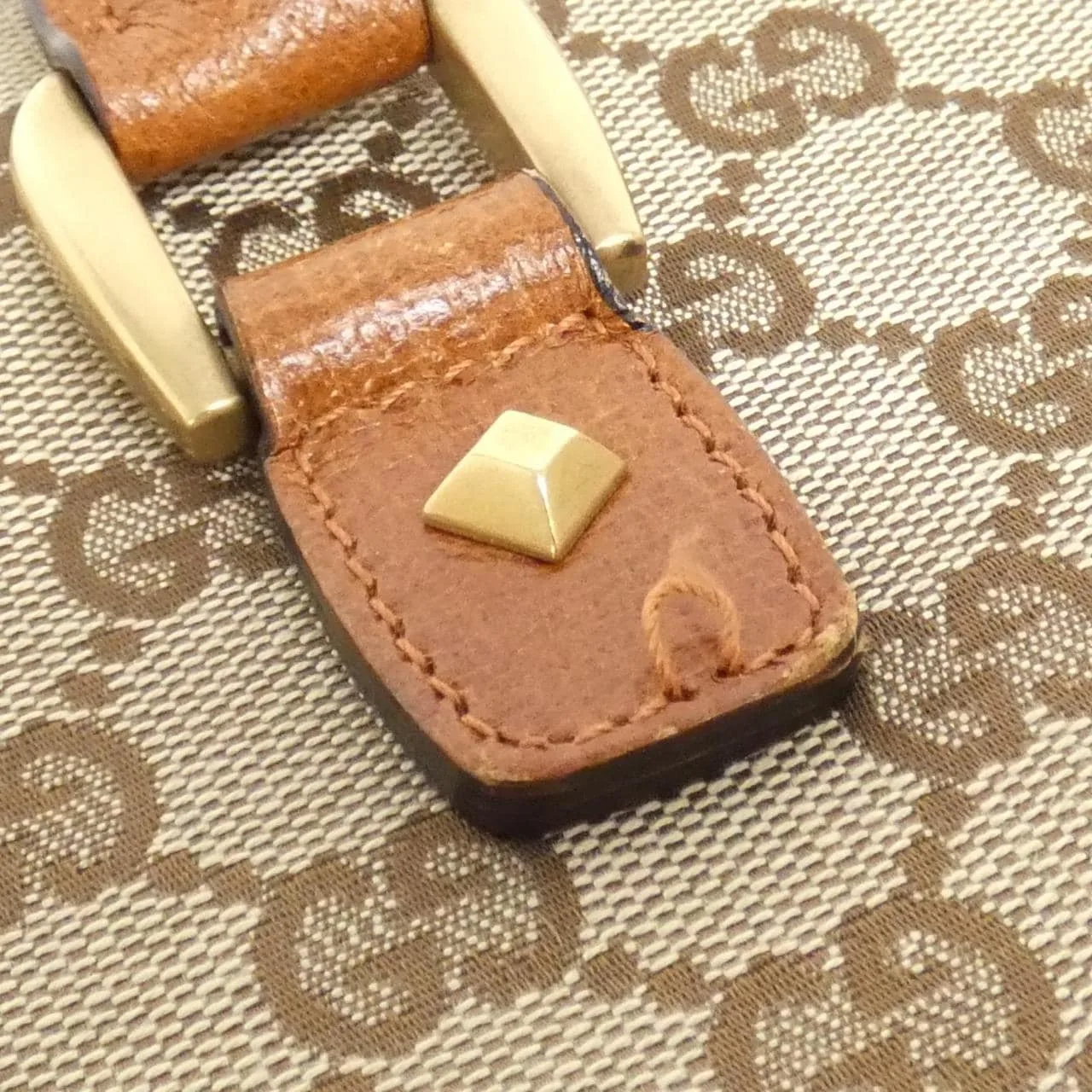 GUCCI 120897 手提包 帆布 黑色 帆布 中古品A - 縮圖 3