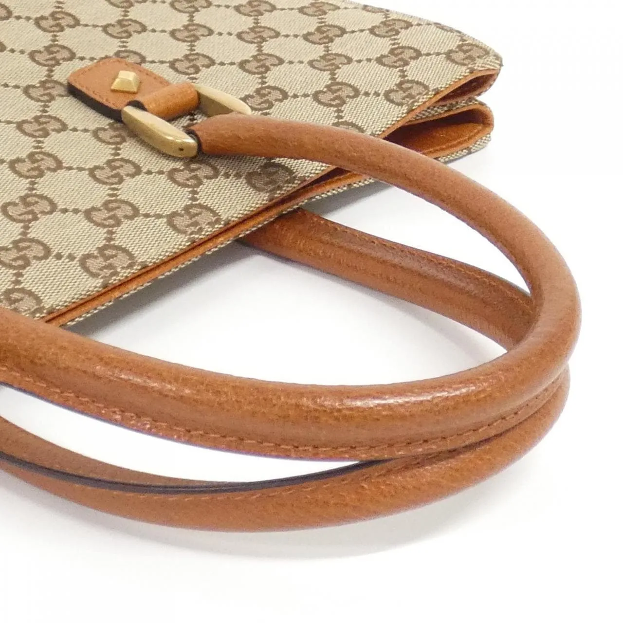 GUCCI 120897 手提包 帆布 黑色 帆布 中古品A - 縮圖 4