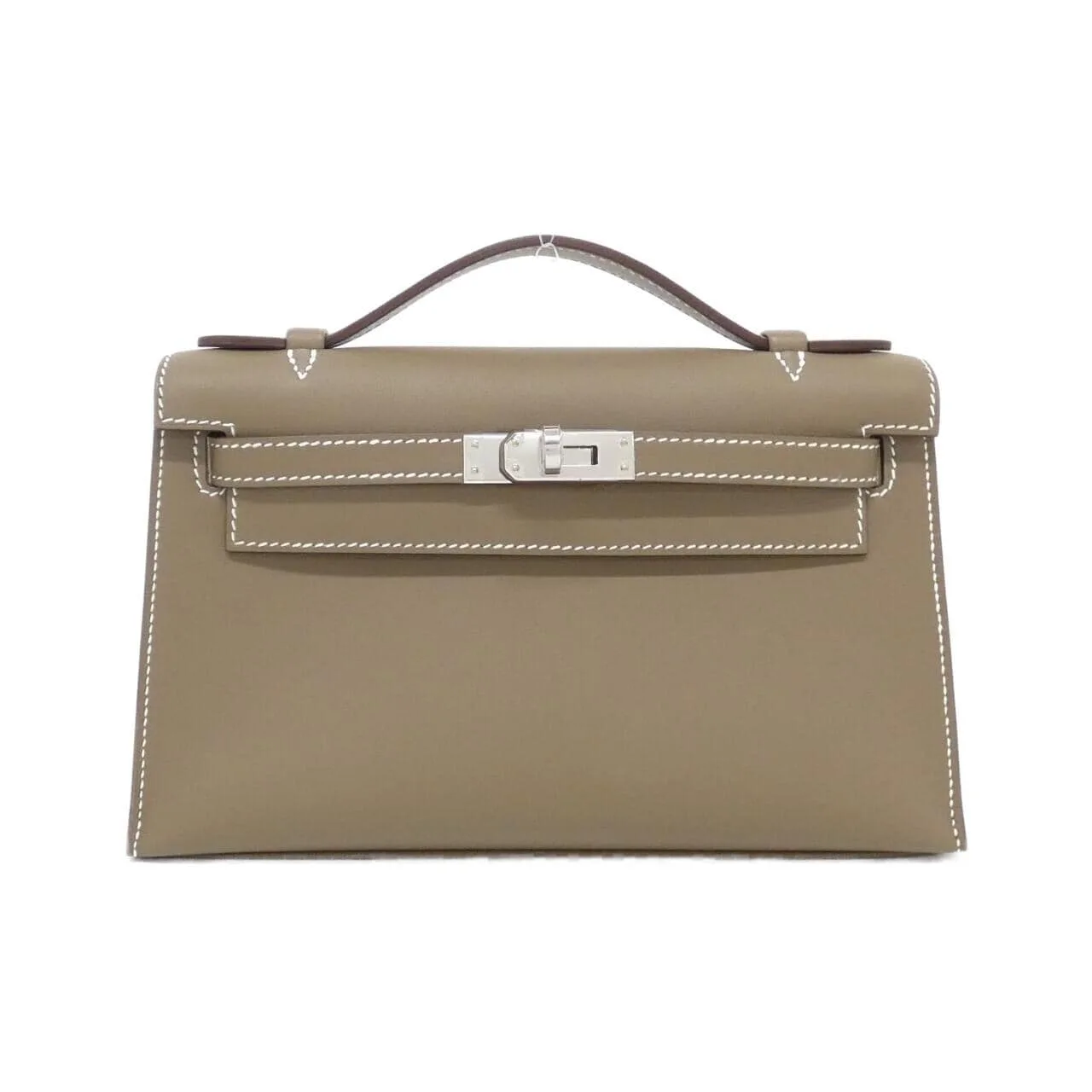 HERMES Kelly 049417CK Handbag Swift Etoupe