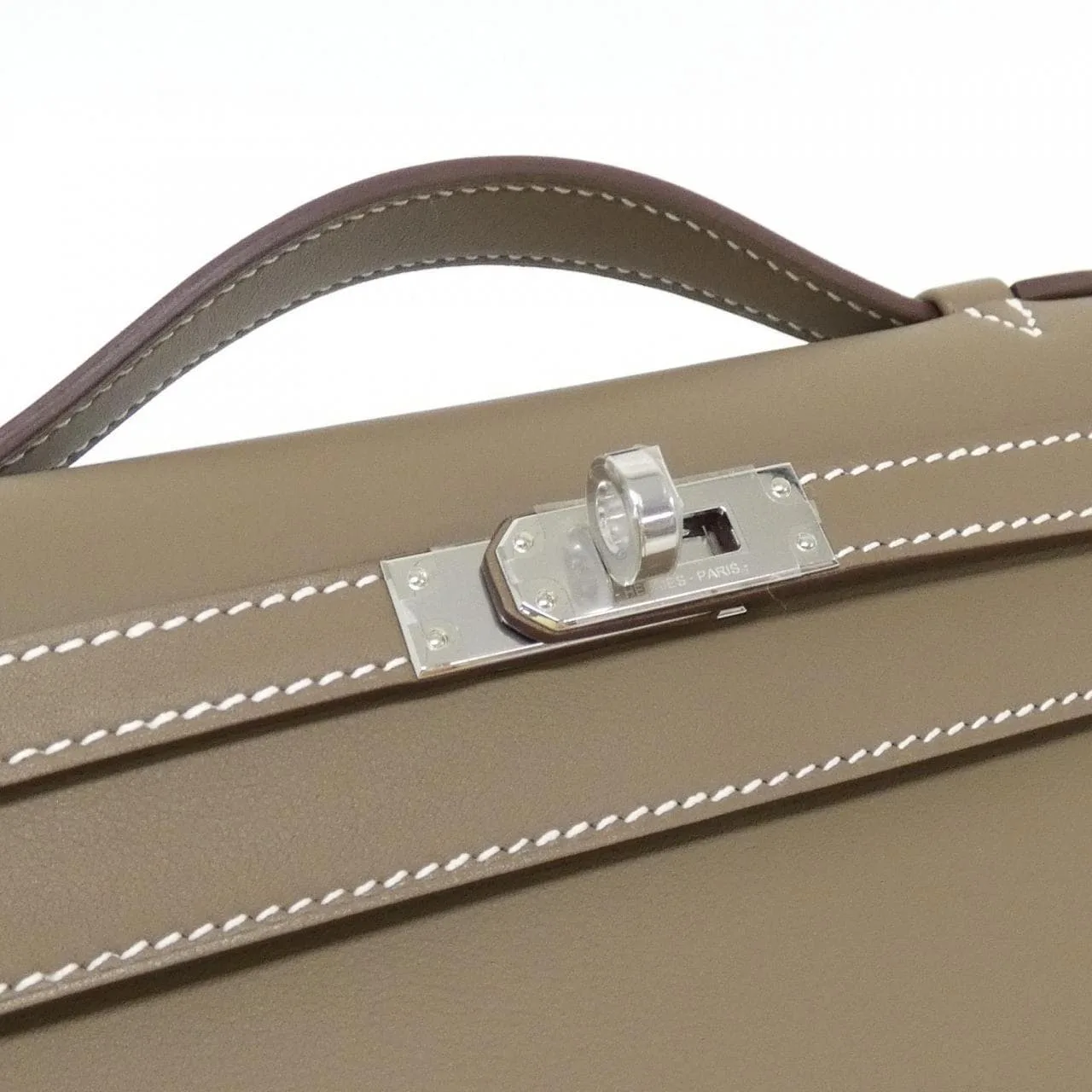 HERMES Kelly 049417CK Handbag Swift Etoupe Swift 皮 未使用品 - 縮圖 4