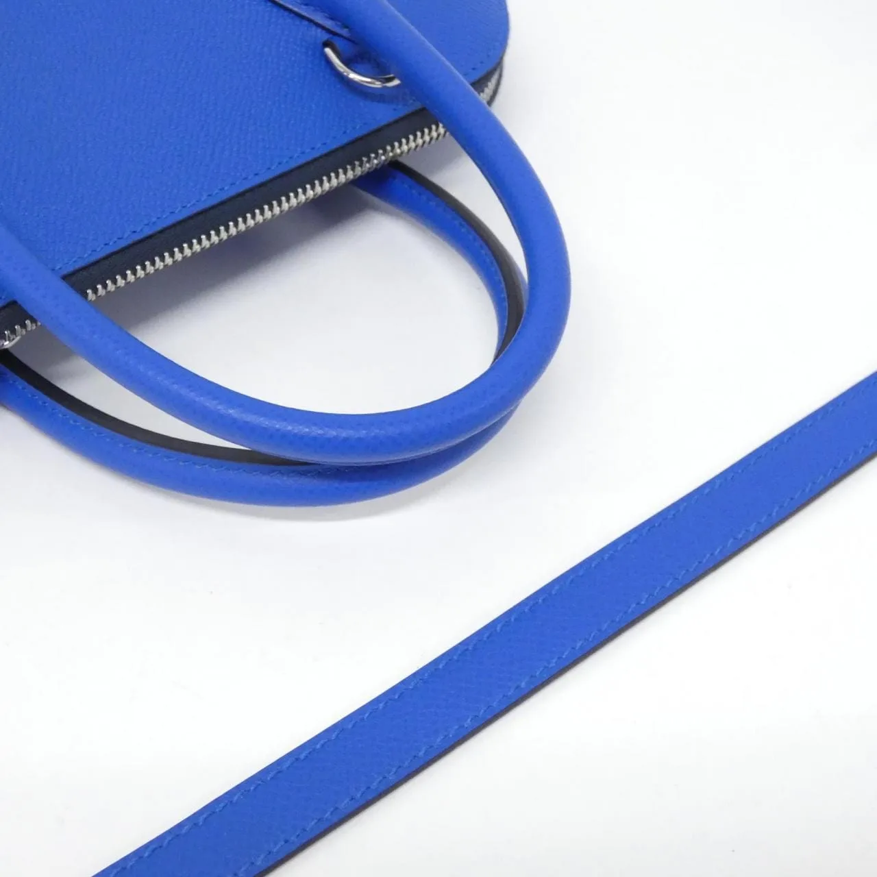 HERMES Bolide 084958CK Handbag Epsom Blue Epsom Leather Rank A - Thumbnail 5