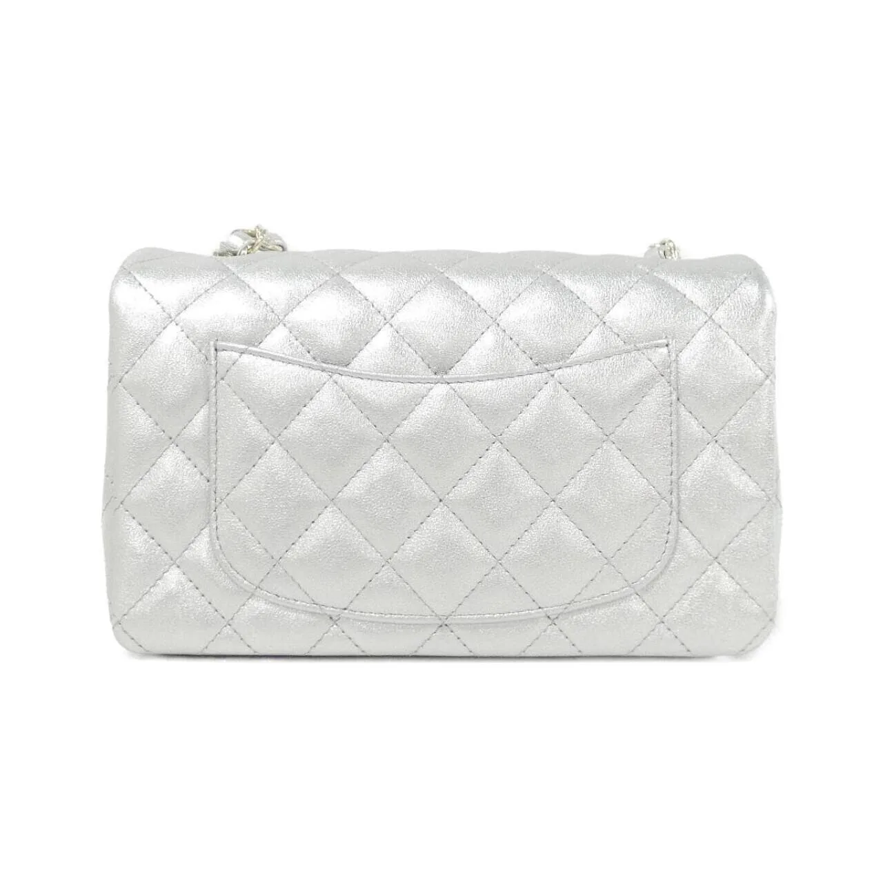 CHANEL Boy Chanel 69900 Shoulder Lambskin 銀色 羊皮 未使用品 - 縮圖 2