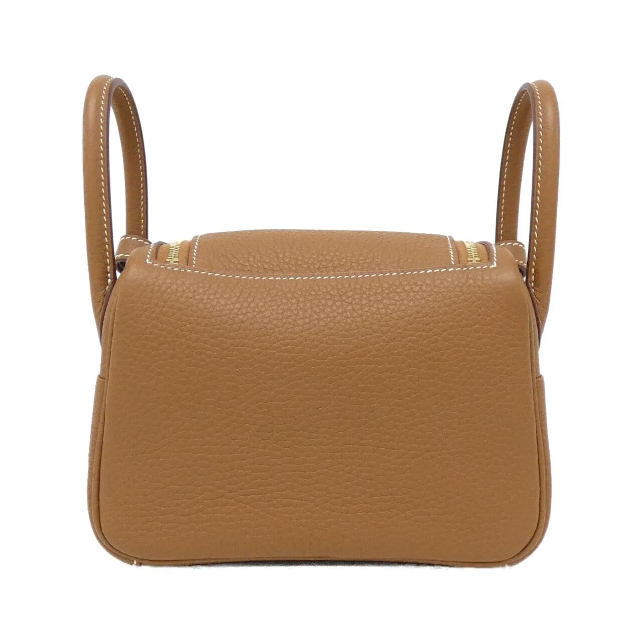 HERMES Lindy 085956CC Shoulder Clemence Gold Clemence Leather Rank A - Thumbnail 2