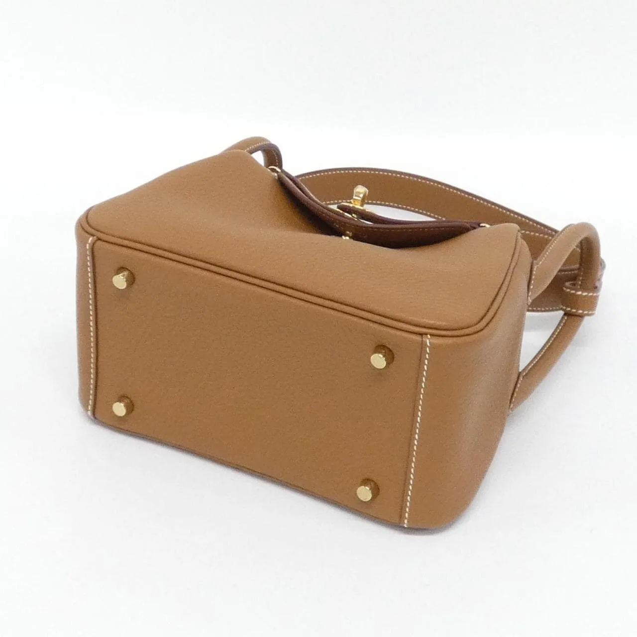 HERMES Lindy 085956CC Shoulder Clemence Gold Clemence Leather Rank A - Thumbnail 3