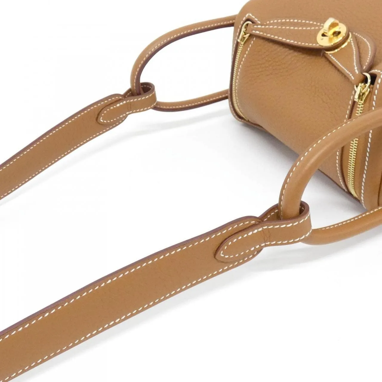 HERMES Lindy 085956CC Shoulder Clemence Gold Clemence Leather Rank A - Thumbnail 4