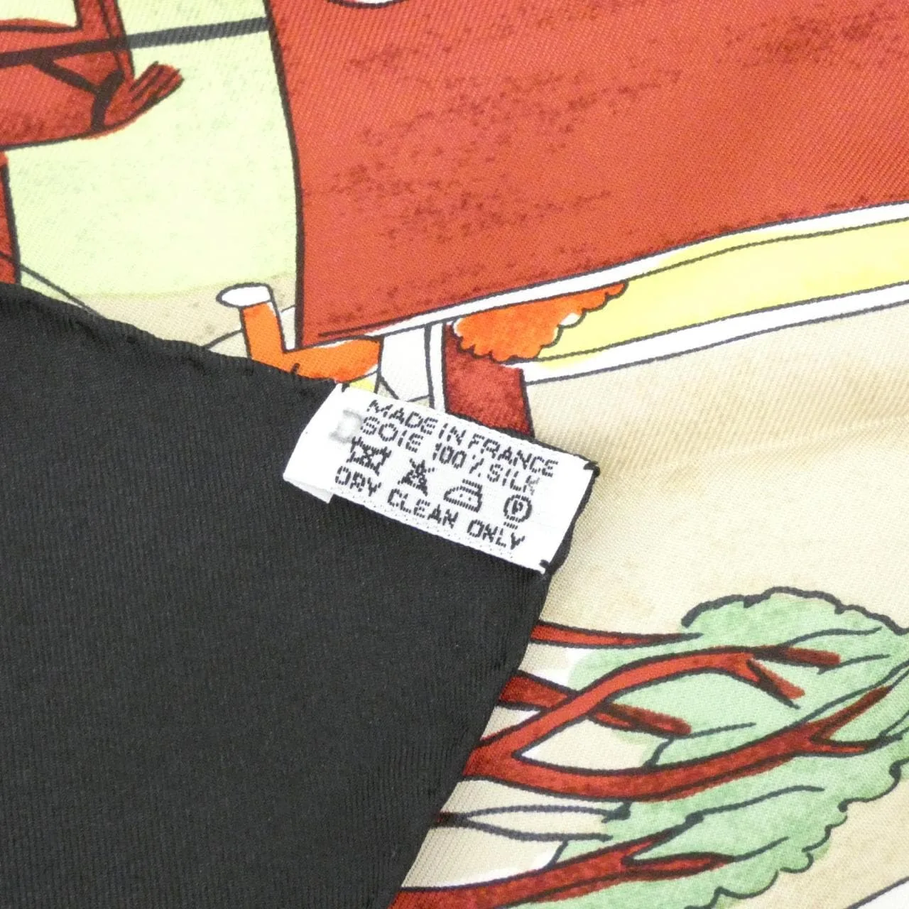 HERMES Scarf Black Rank A - Thumbnail 3