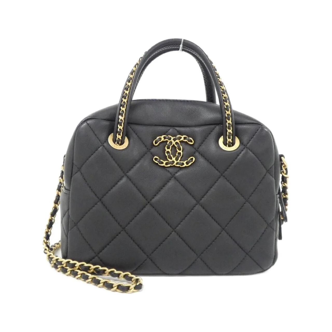 CHANEL AS5300 Handbag Lambskin Black