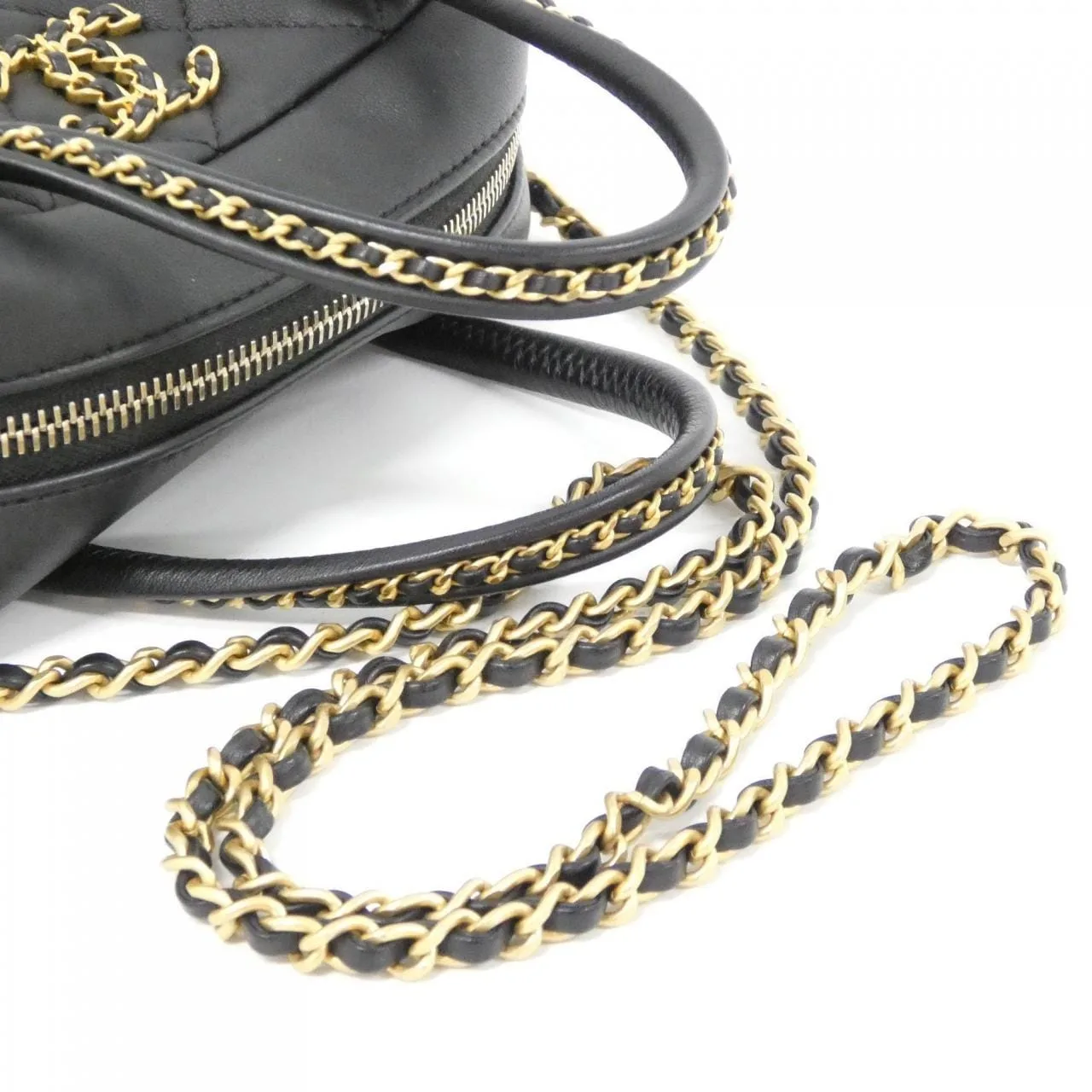 CHANEL AS5300 Handbag Lambskin 黑色 羊皮 中古品A - 縮圖 6