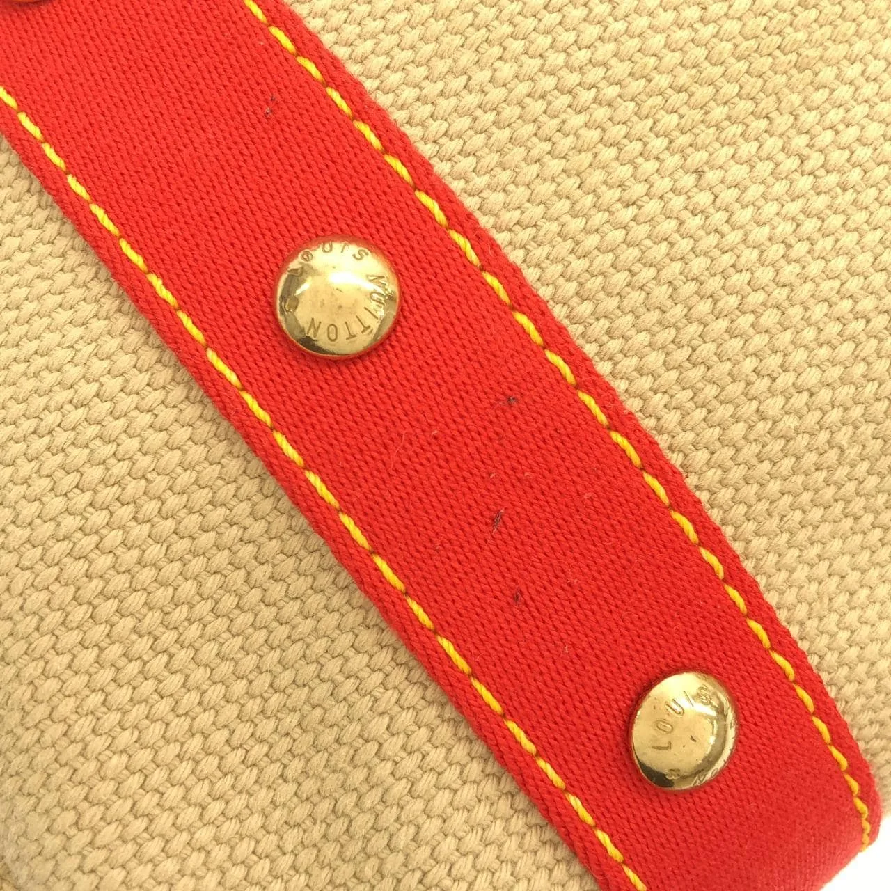 LOUIS VUITTON M40035 手提包 帆布 米色 帆布 中古品A - 縮圖 4